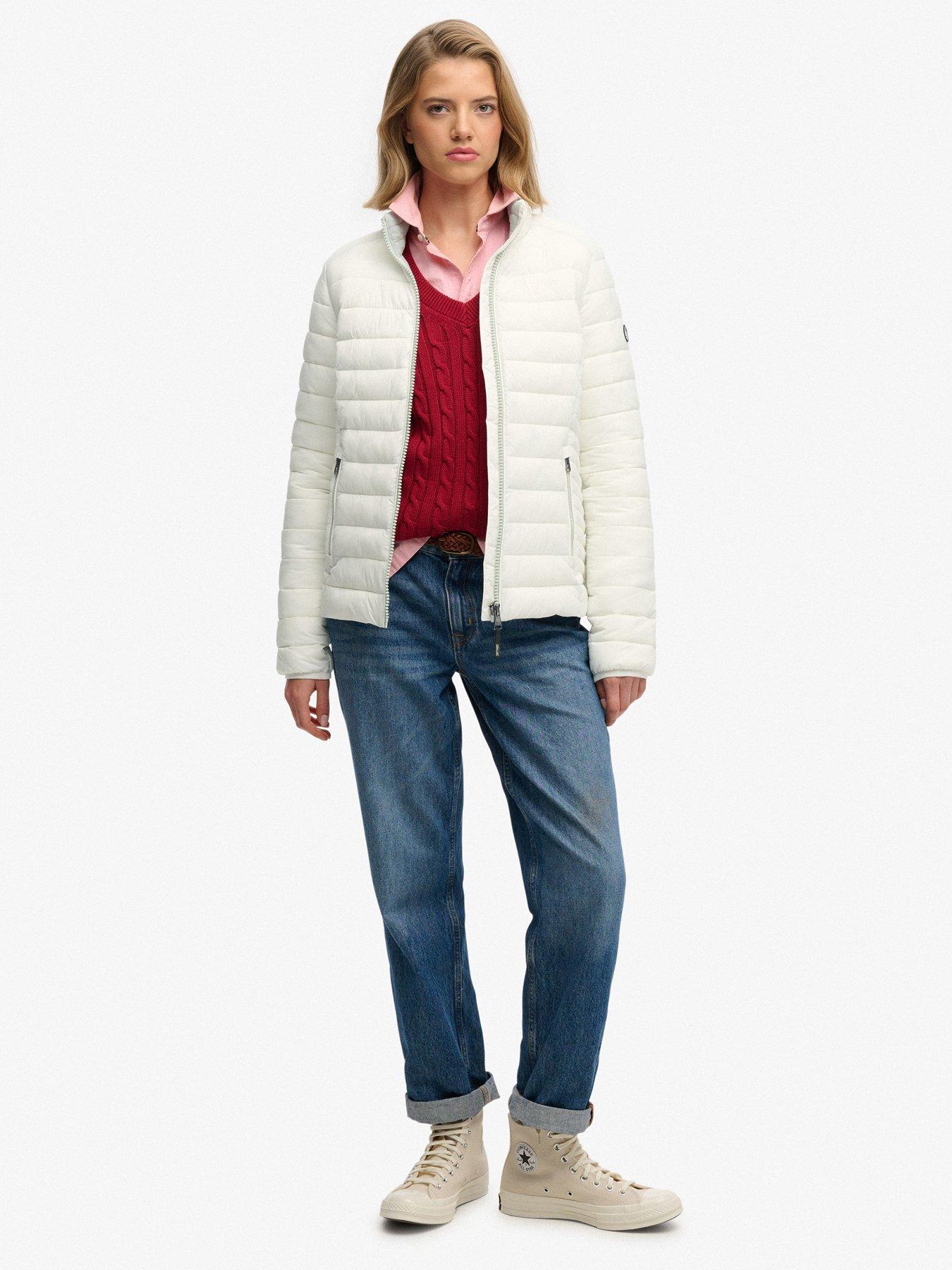  image of superdry-fuji-lite-padded-jacket-white