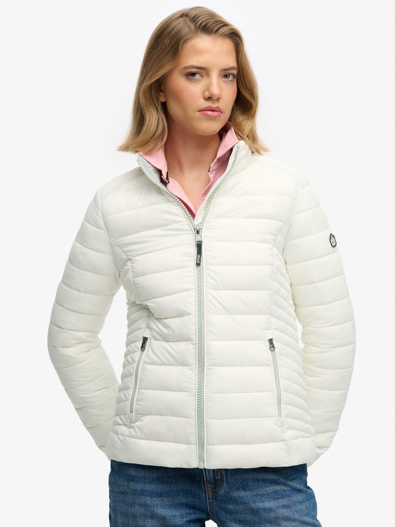  image of superdry-fuji-lite-padded-jacket-white