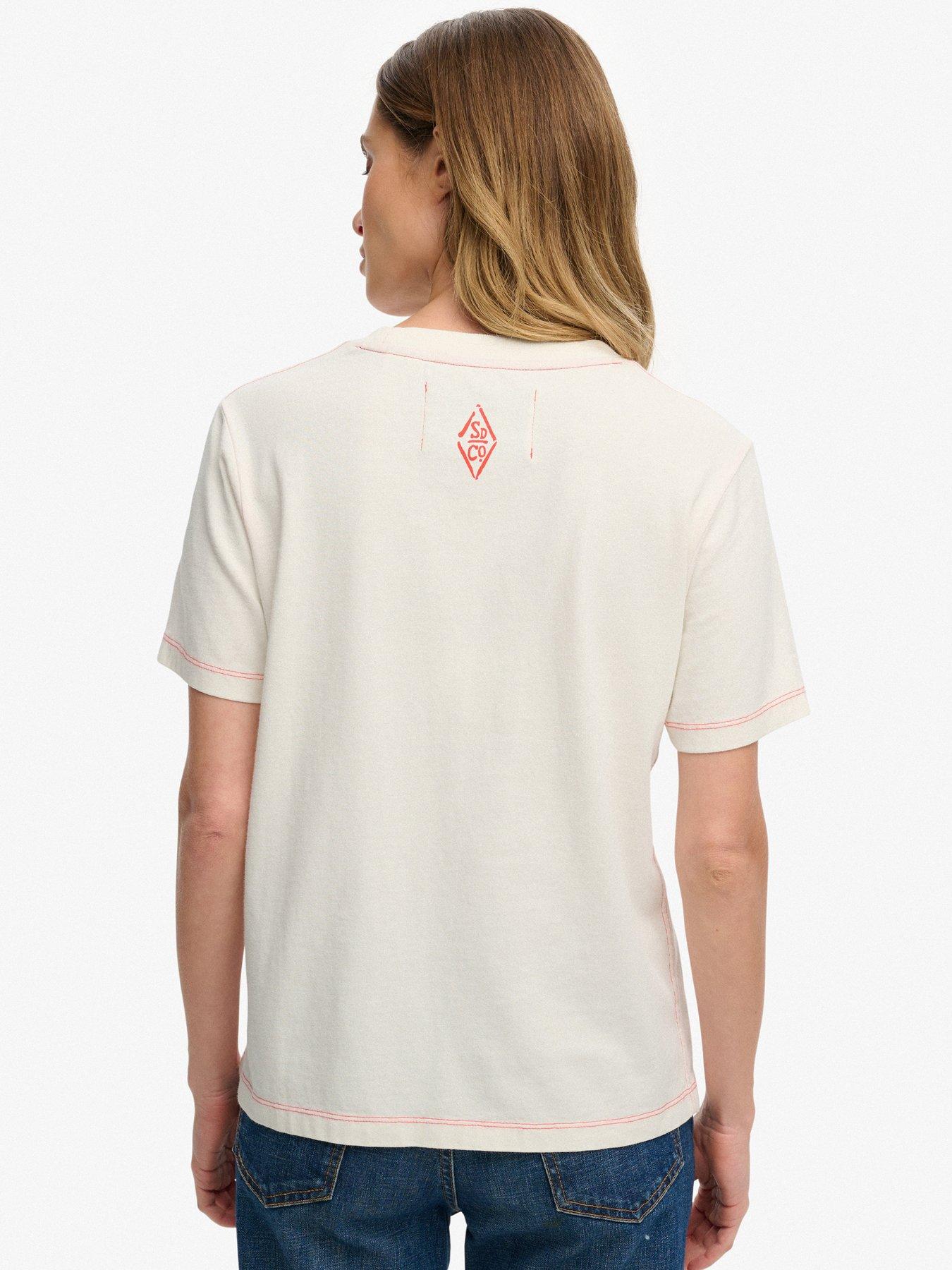  image of superdry-heritage-hamptons-t-shirt-cream