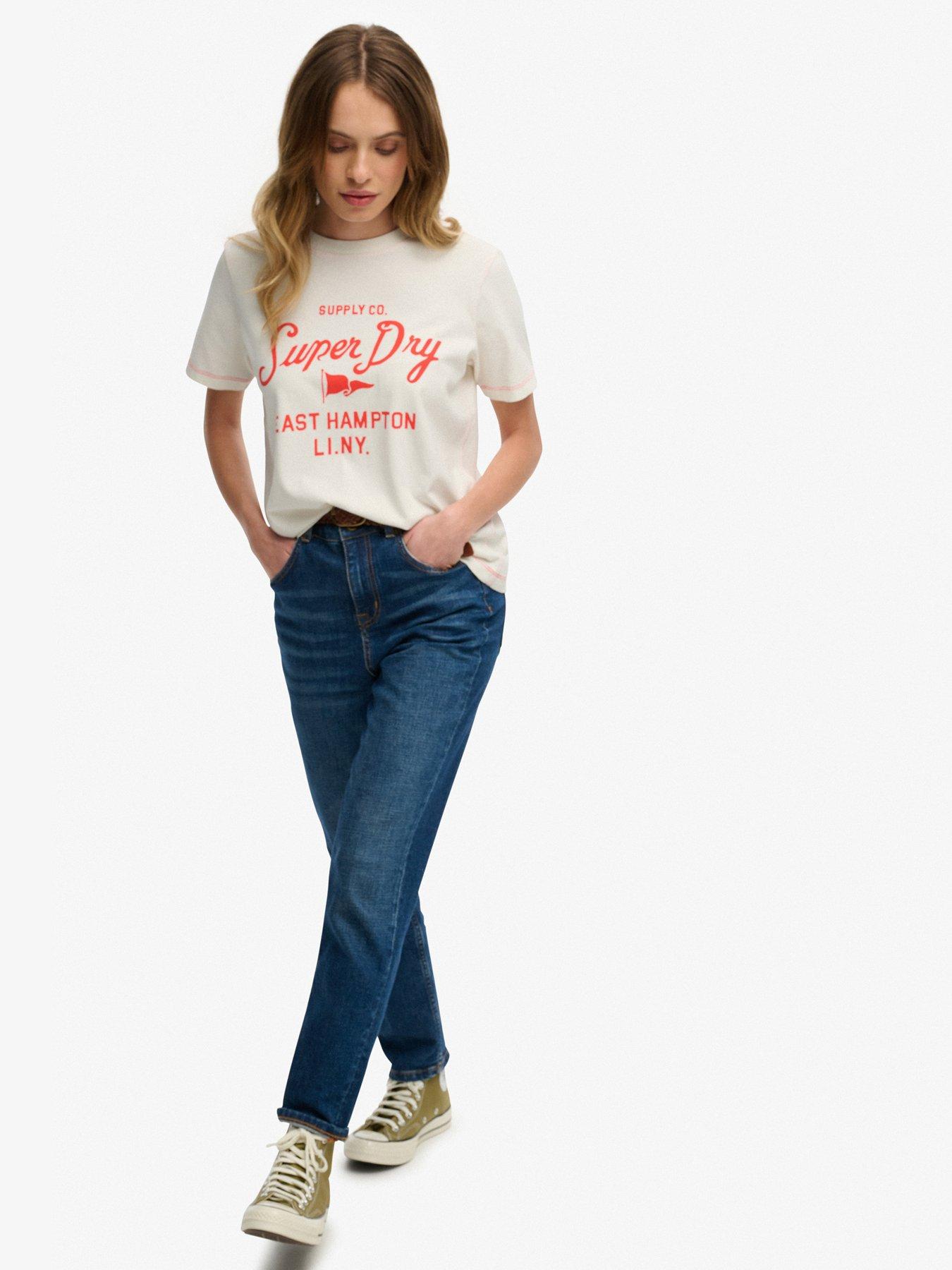  image of superdry-heritage-hamptons-t-shirt-cream