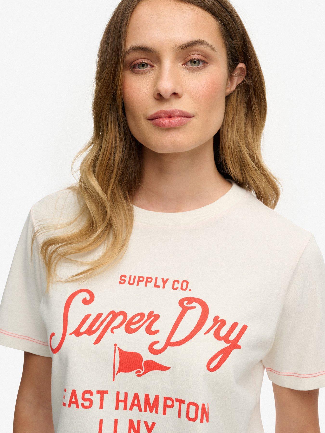  image of superdry-heritage-hamptons-t-shirt-cream