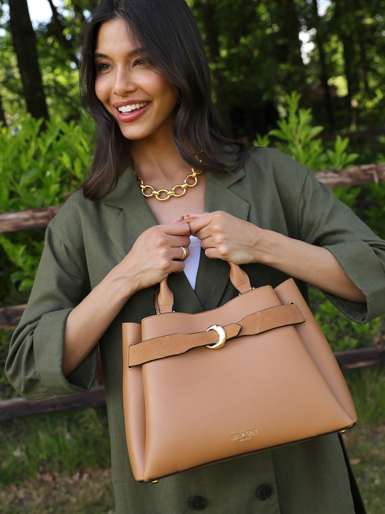 Image 2 of 6 of Luella Grey Roxy Medium Tote In Camel