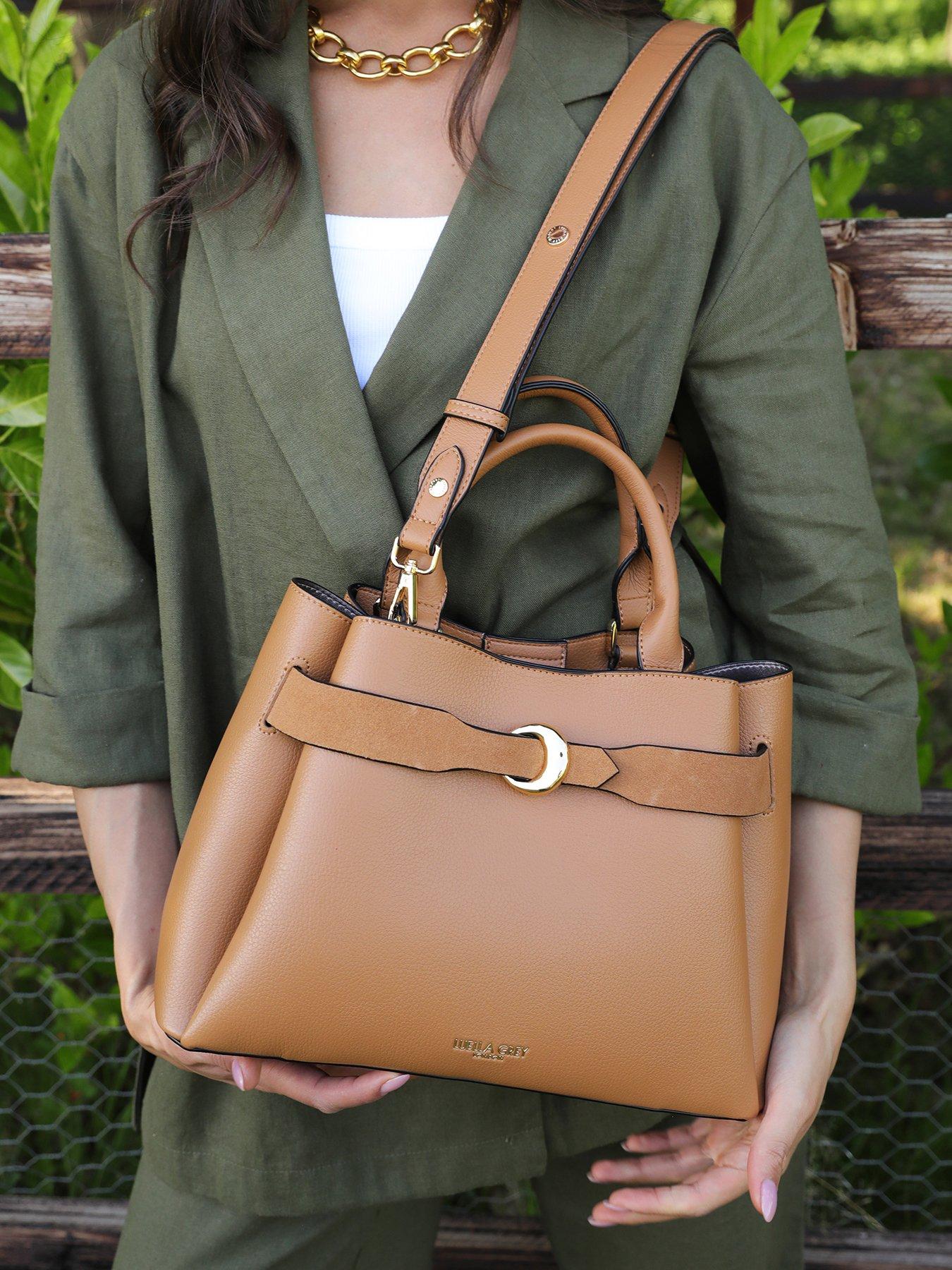 Image 5 of 6 of Luella Grey Roxy Medium Tote In Camel