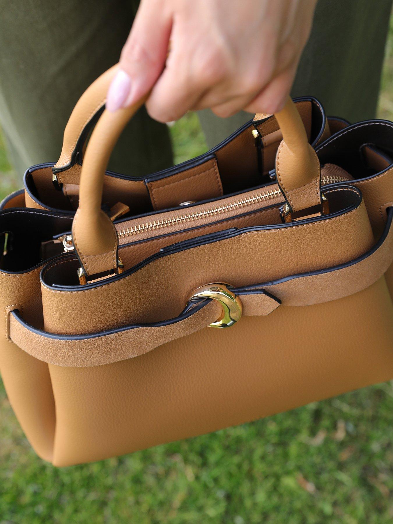 Image 6 of 6 of Luella Grey Roxy Medium Tote In Camel