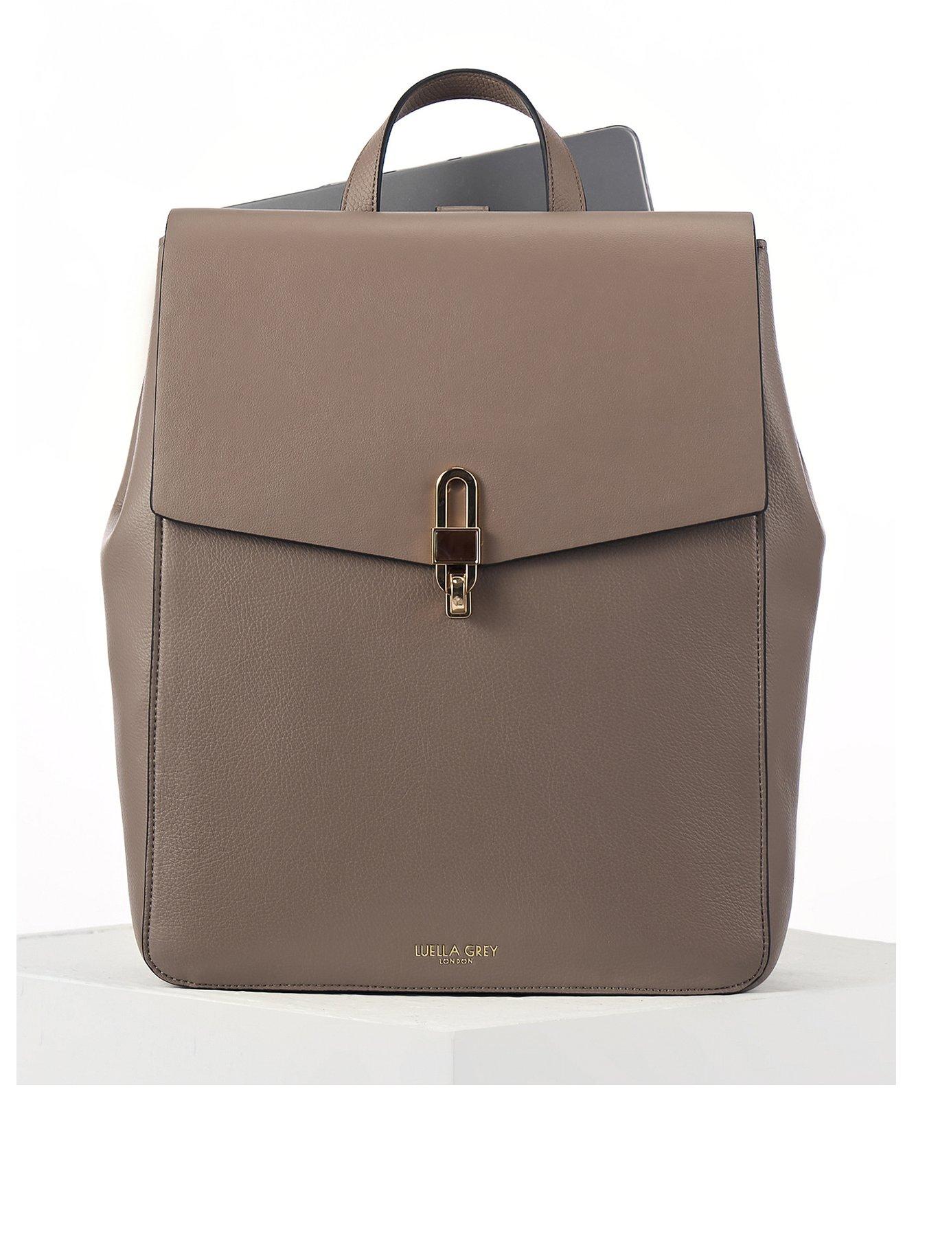 Luella Grey Hilda Large Laptop Rucksack In Peat