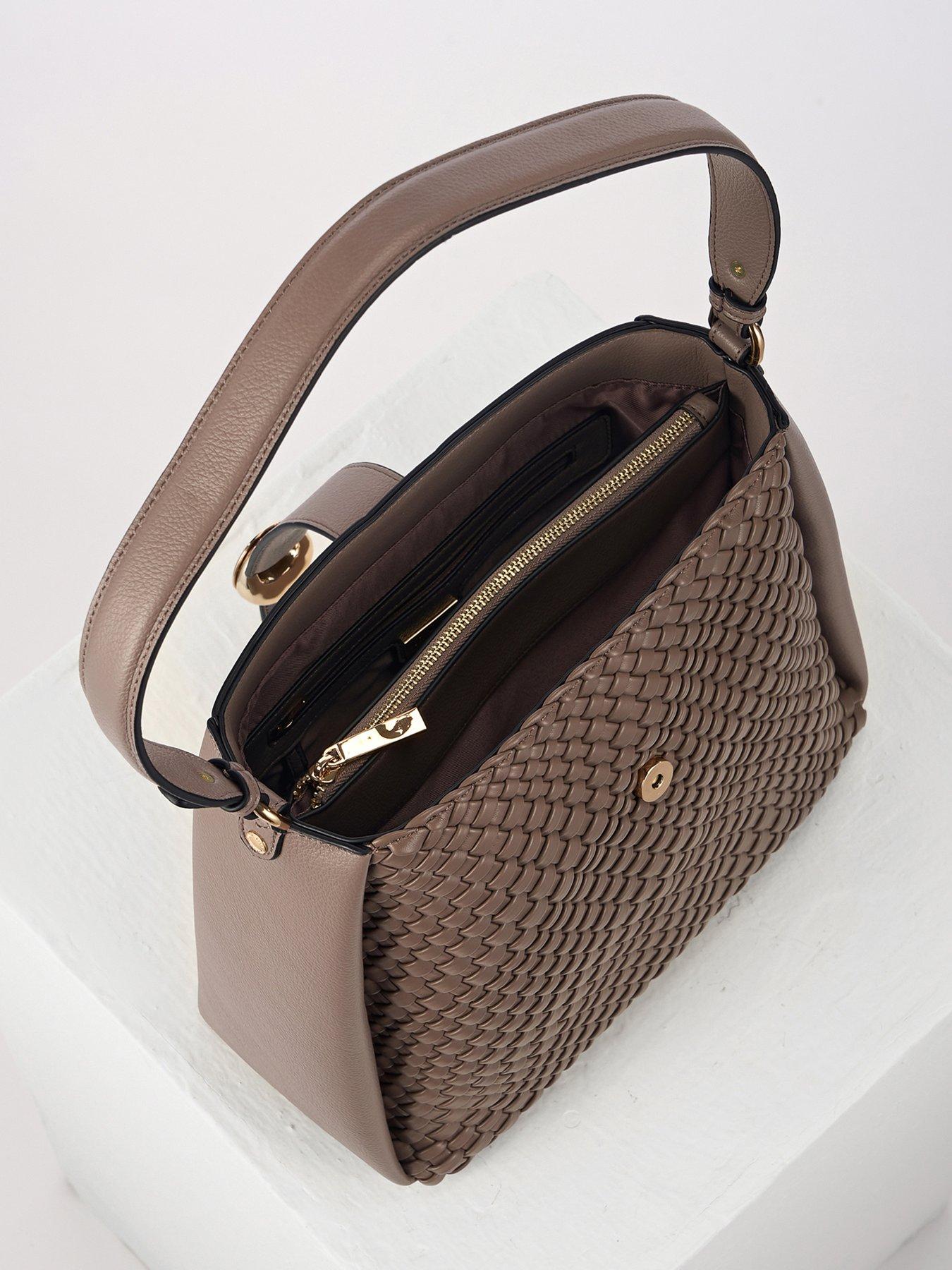 Image 4 of 7 of Luella Grey Flora Large Weave Hobo In Peat