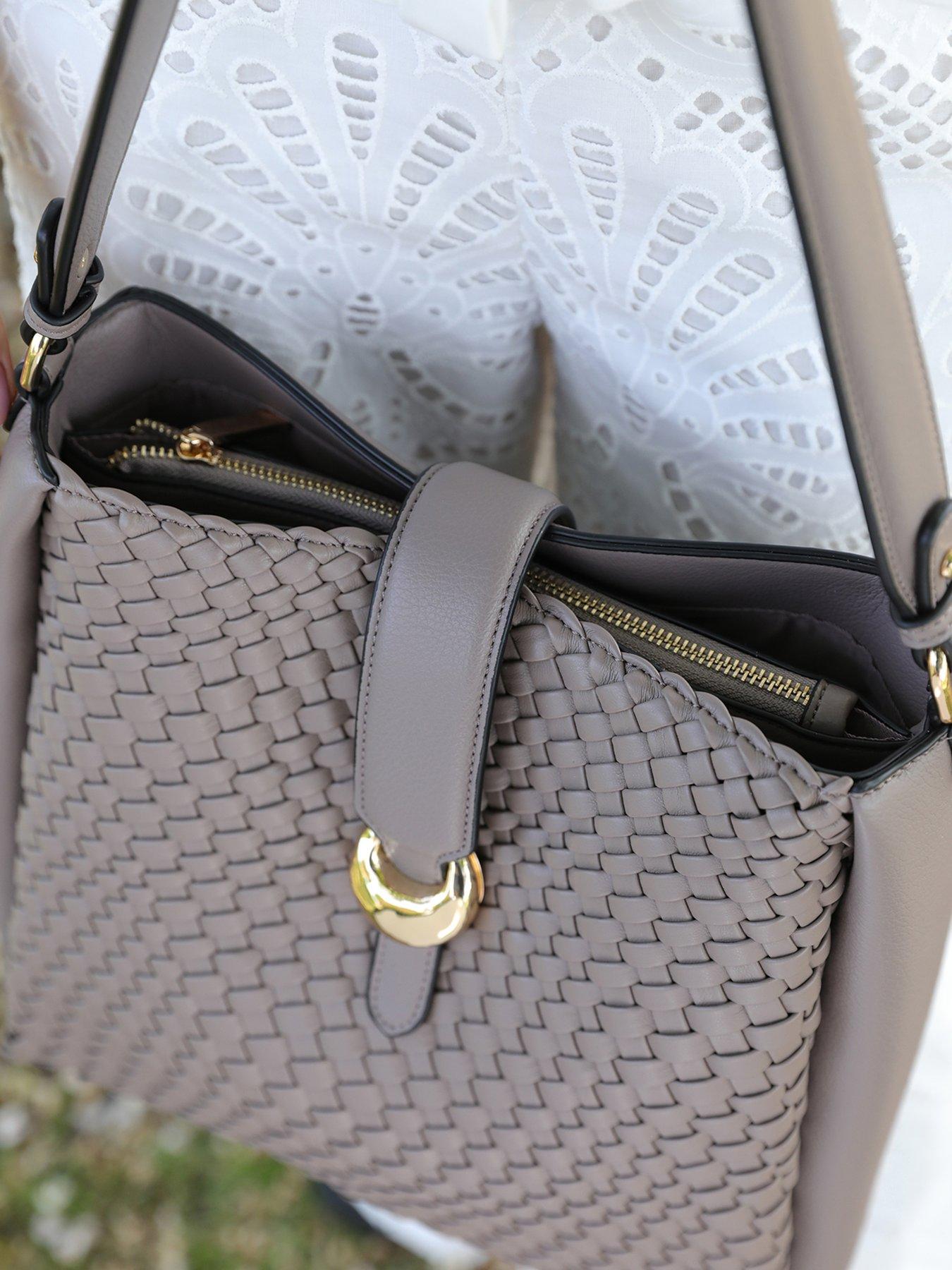 Image 5 of 7 of Luella Grey Flora Large Weave Hobo In Peat