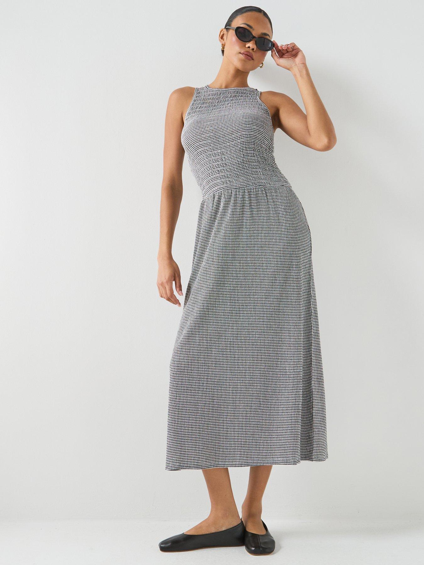  image of only-only-smock-dress-monochrome