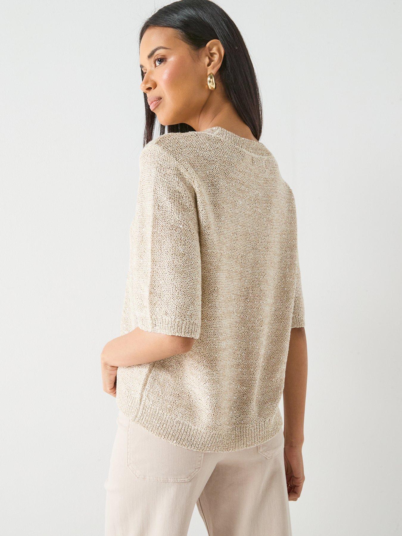 Image 2 of 5 of JDY Jdymia 2/4 O-neck Sequin Pullover Knt