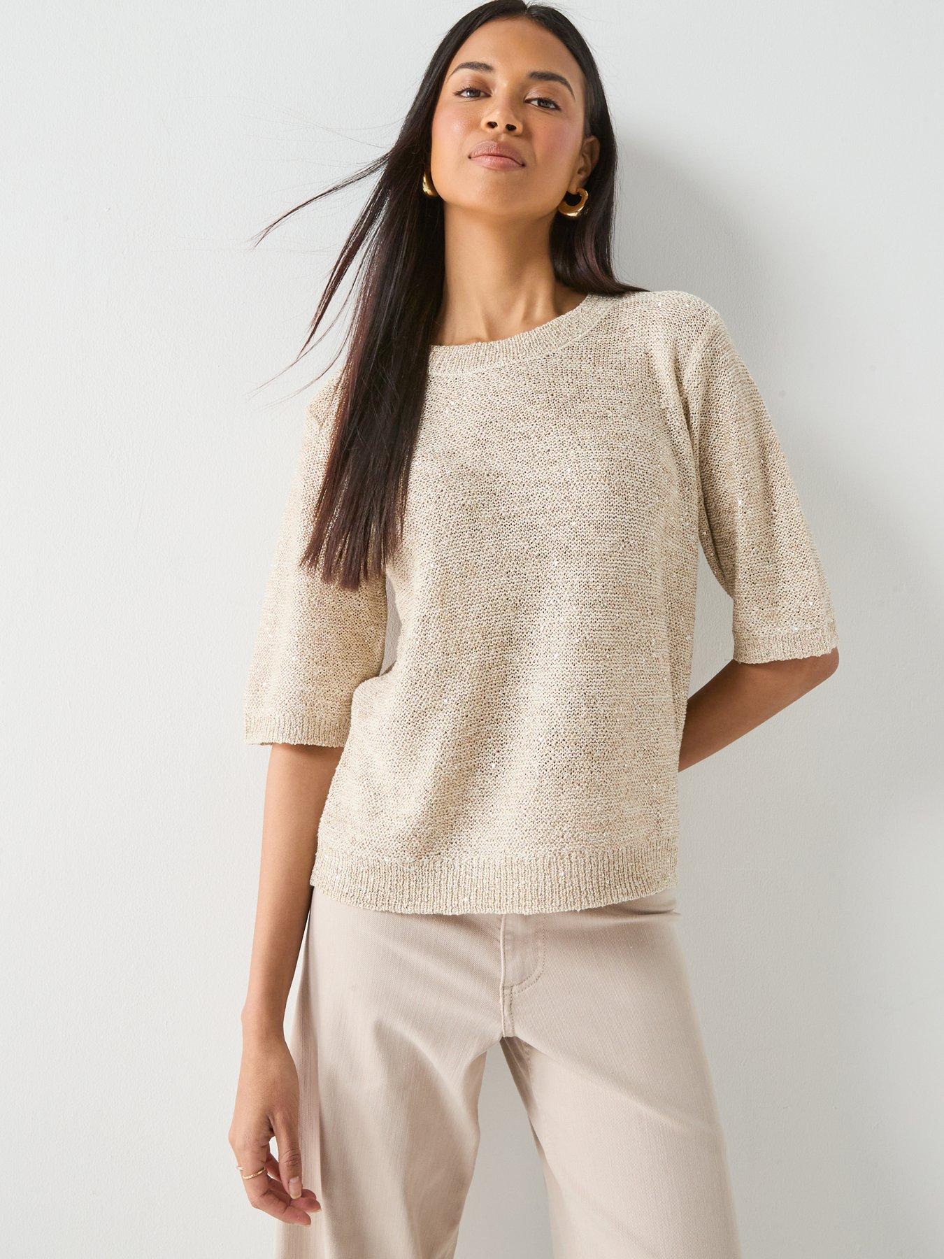 Image 5 of 5 of JDY Jdymia 2/4 O-neck Sequin Pullover Knt