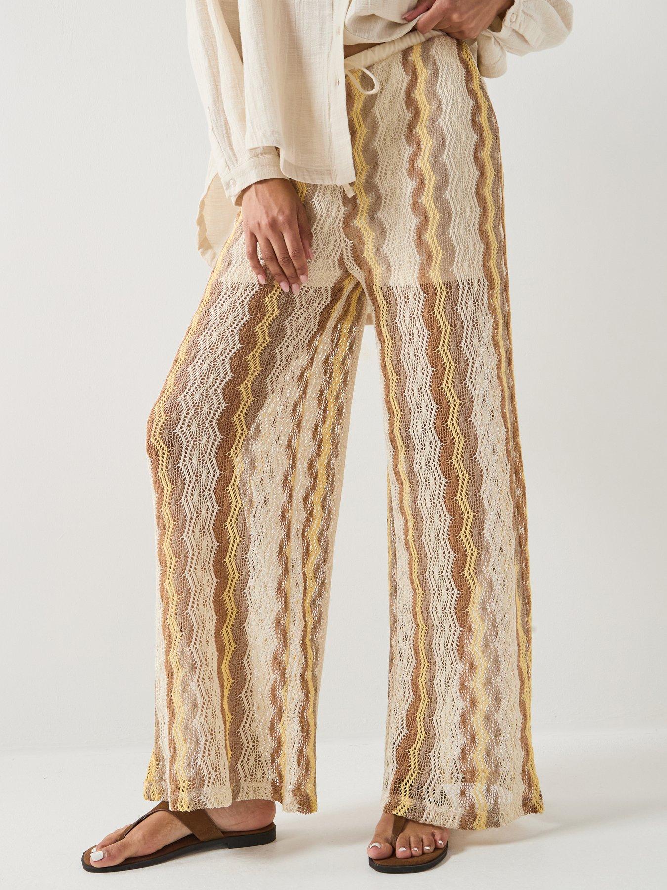 Image 1 of 5 of Vero Moda Vmteresa Hw Wide Leg Pants Jrs Ga - Grey