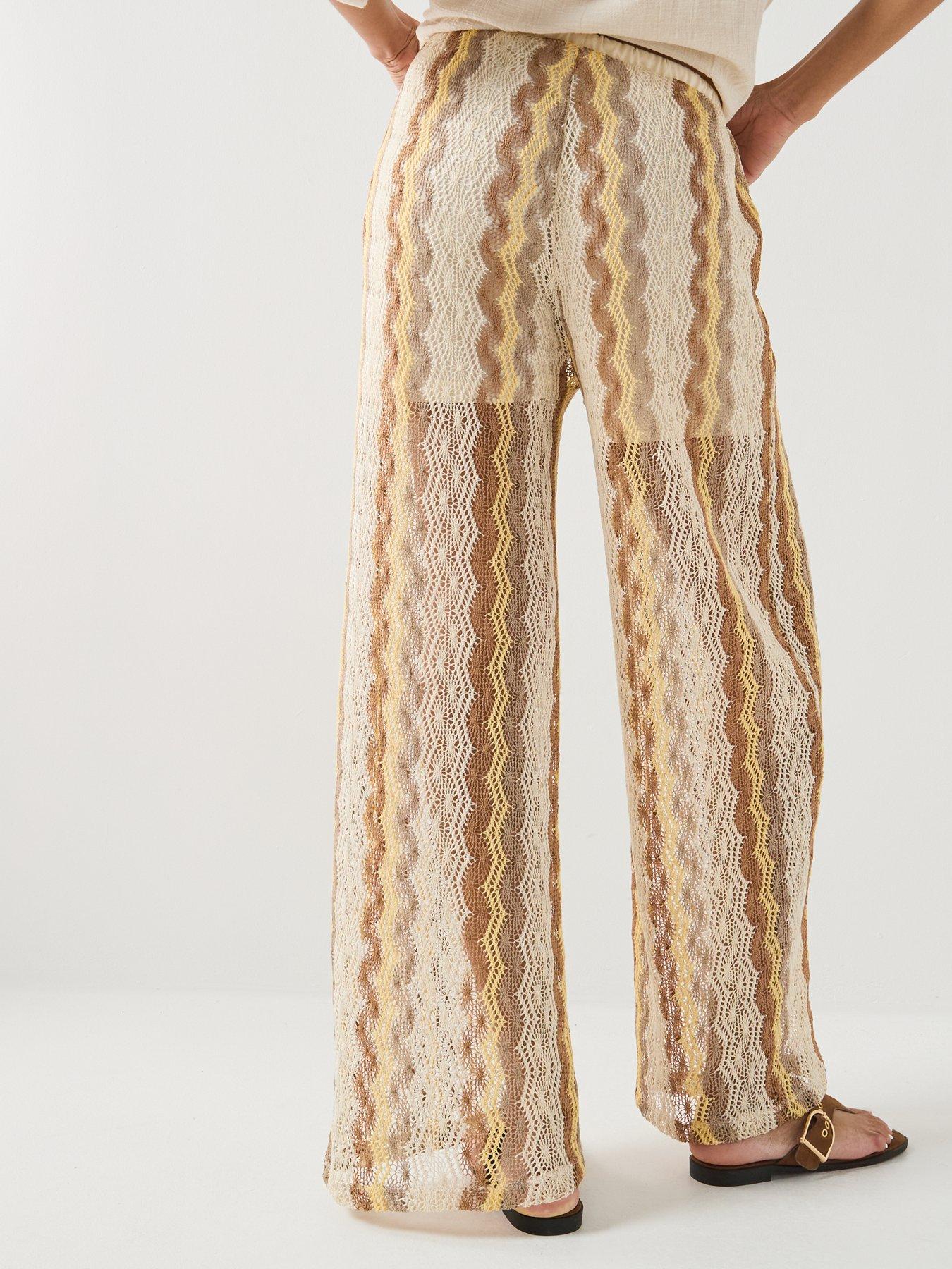 Image 2 of 5 of Vero Moda Vmteresa Hw Wide Leg Pants Jrs Ga - Grey