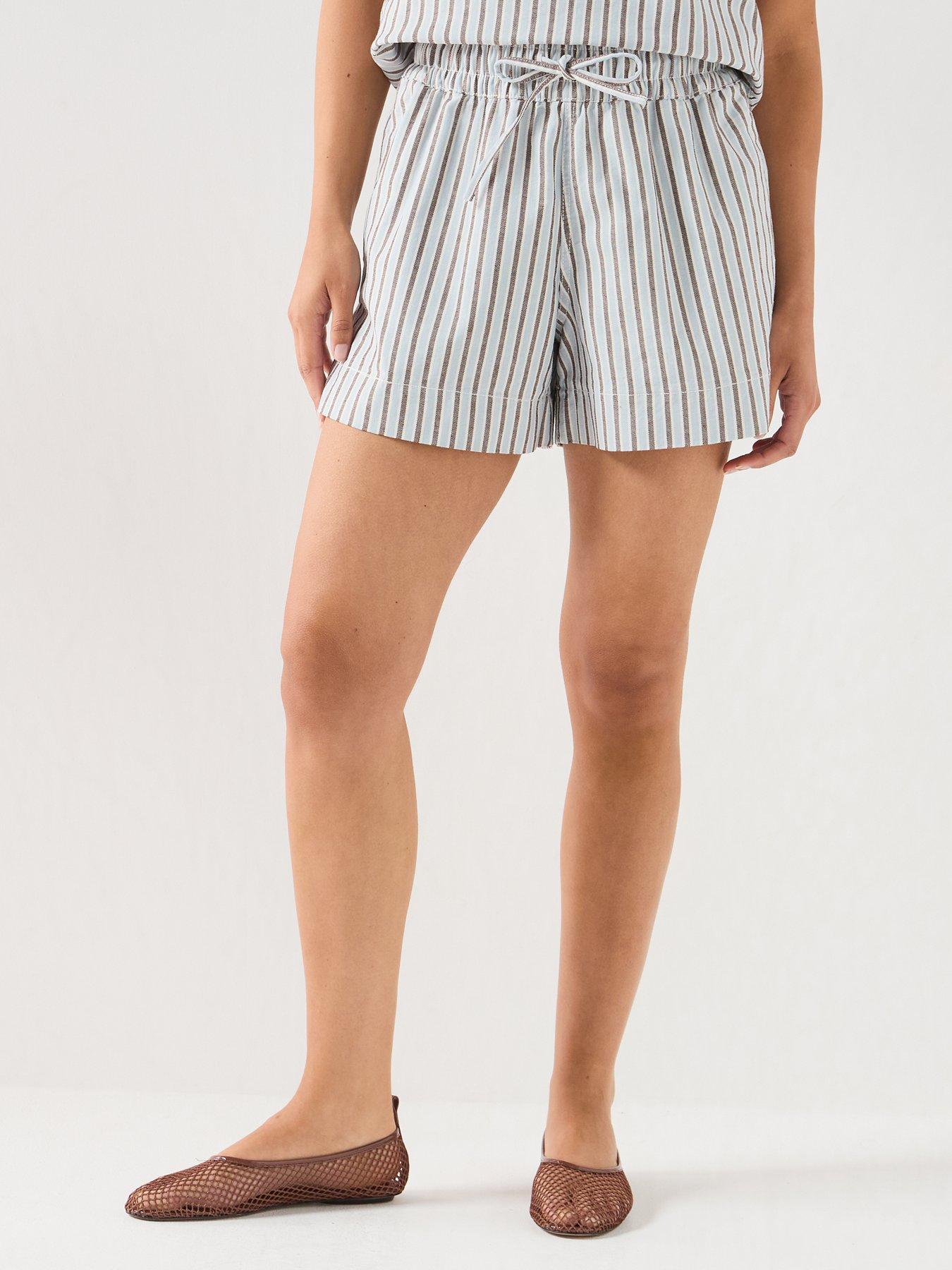 Image 5 of 6 of PIECES Pcbillo Hw Pull Up Shorts Dnm - Blue