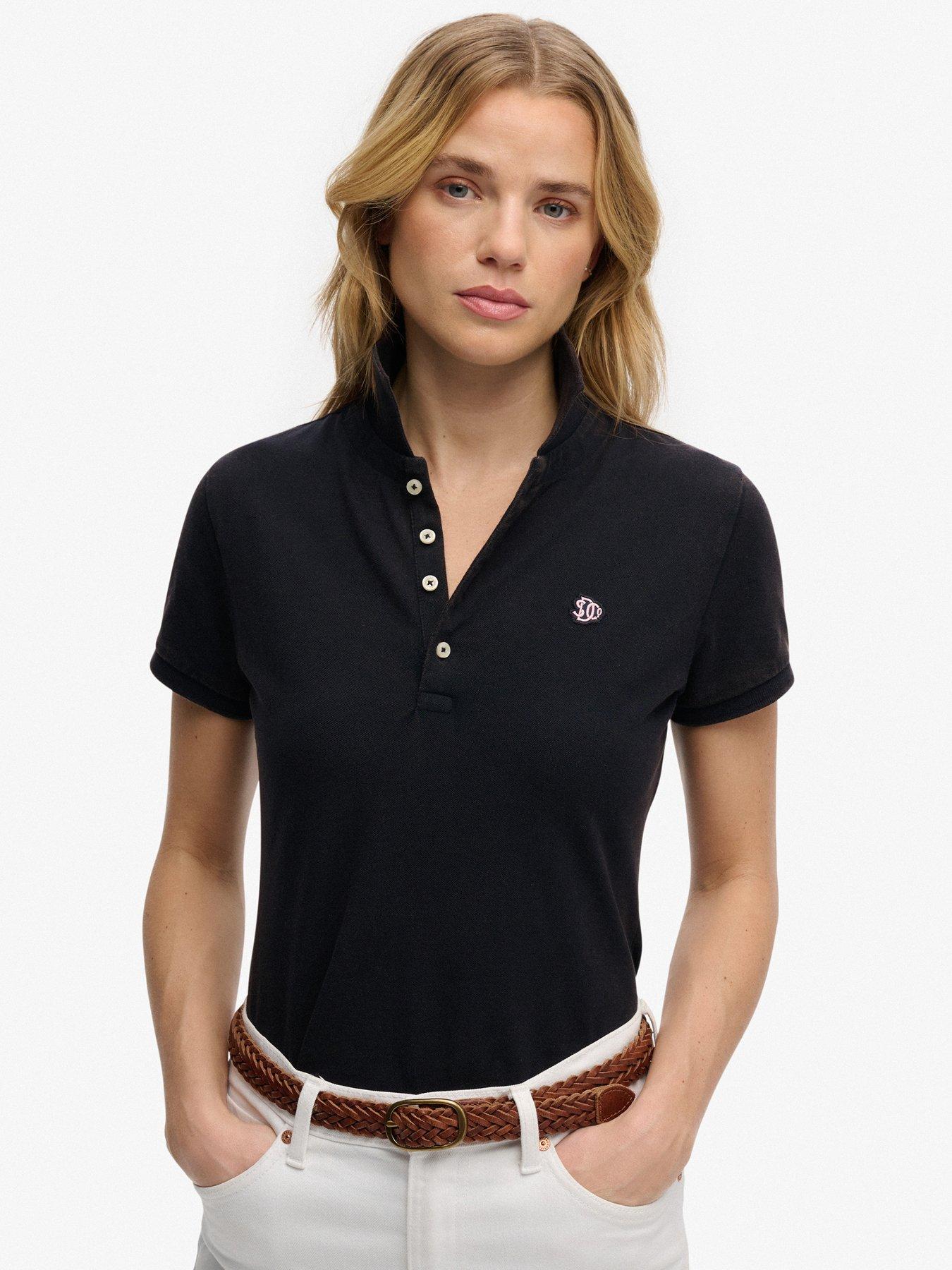 Superdry Heritage Slim Fit Polo Top - Blue