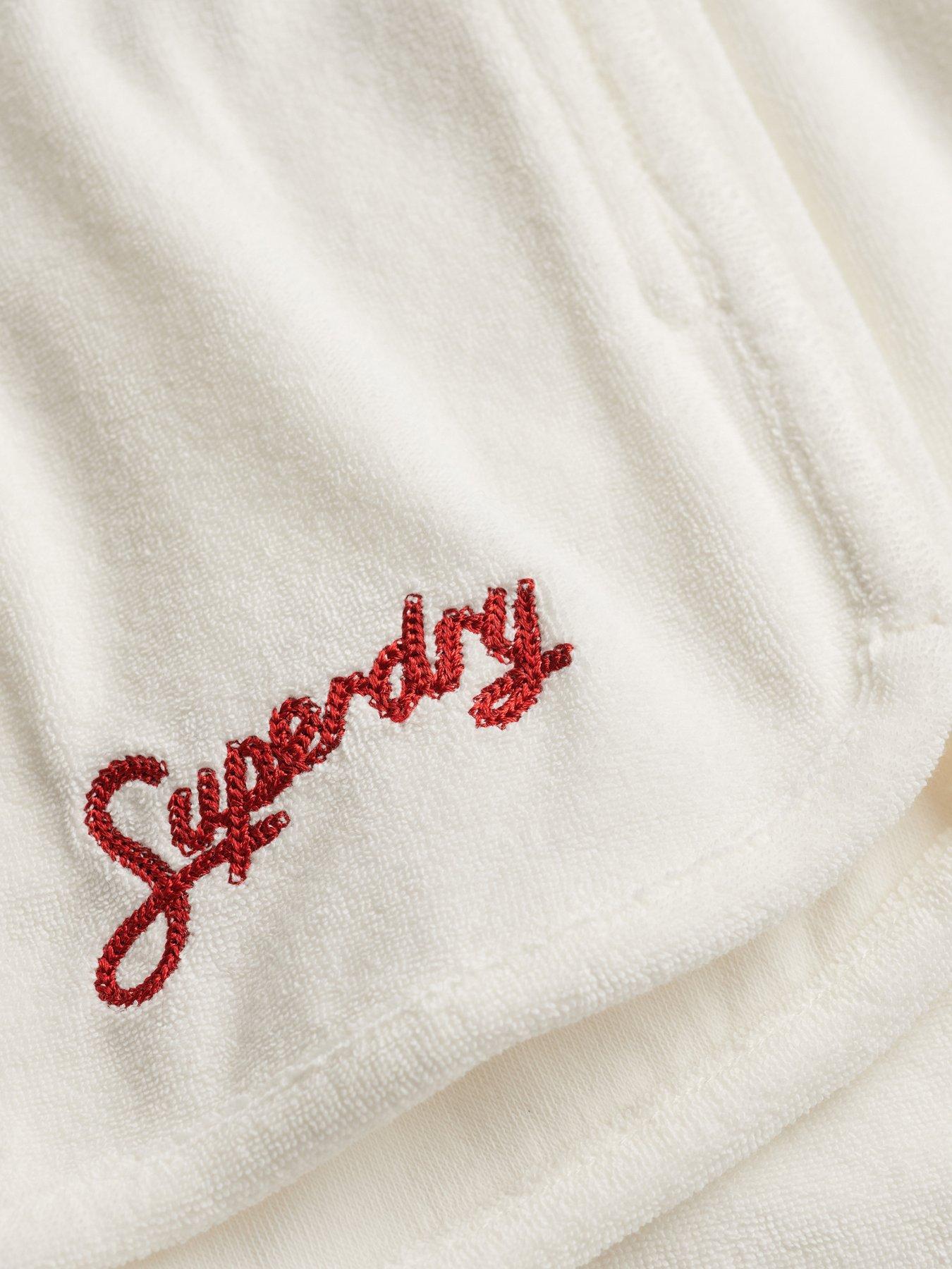 Image 7 of 7 of Superdry Heritage Terry Shorts - Cream