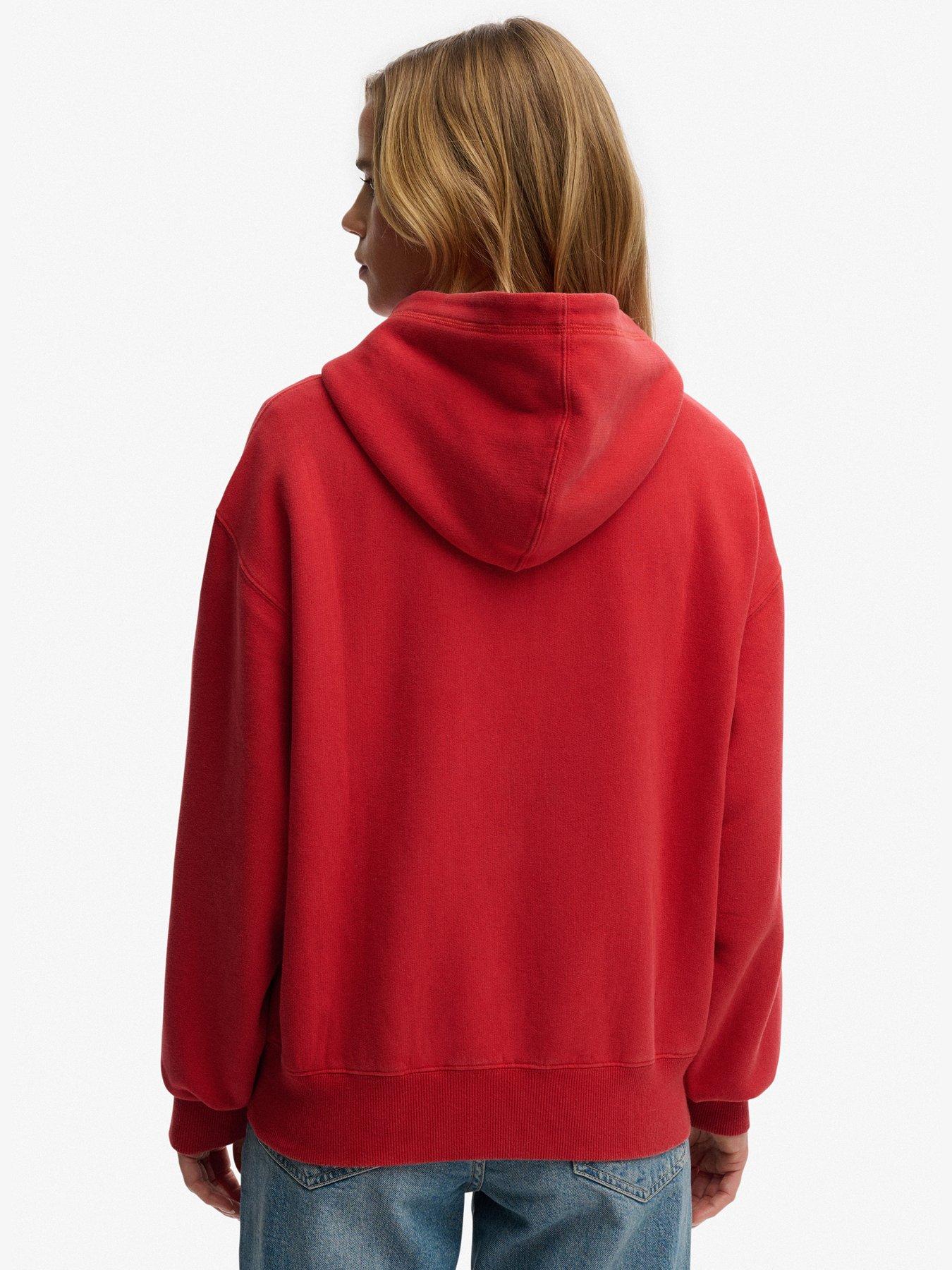 Image 2 of 6 of Superdry Heritage Hamptons Hoodie - Red