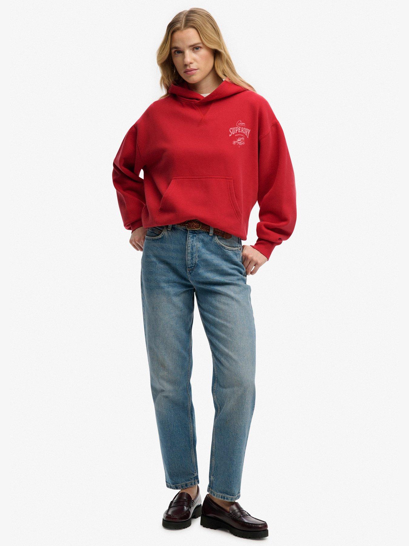 Image 3 of 6 of Superdry Heritage Hamptons Hoodie - Red