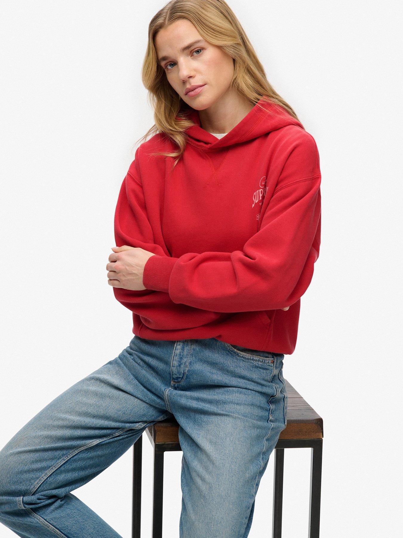 Image 5 of 6 of Superdry Heritage Hamptons Hoodie - Red