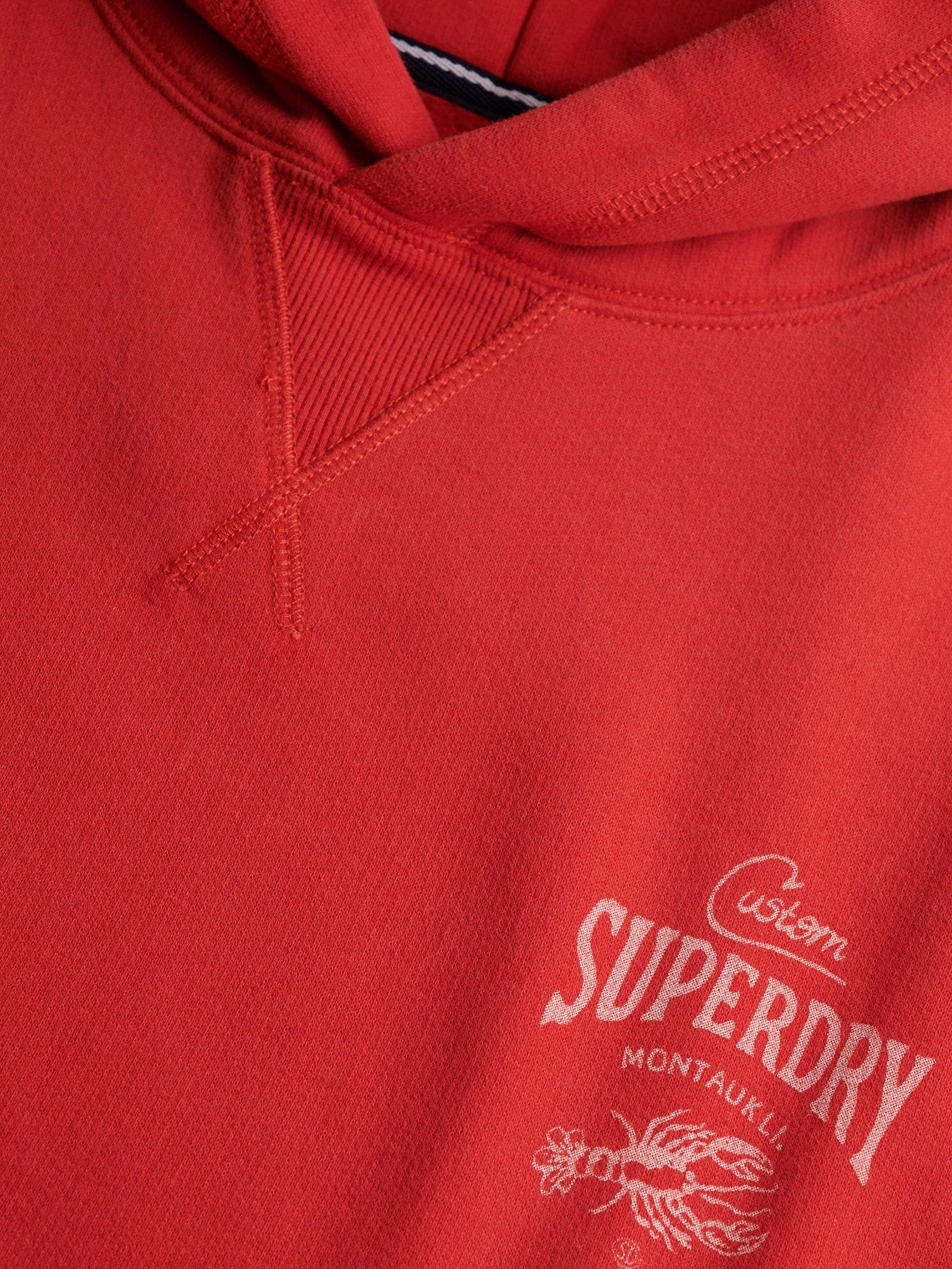 Image 6 of 6 of Superdry Heritage Hamptons Hoodie - Red