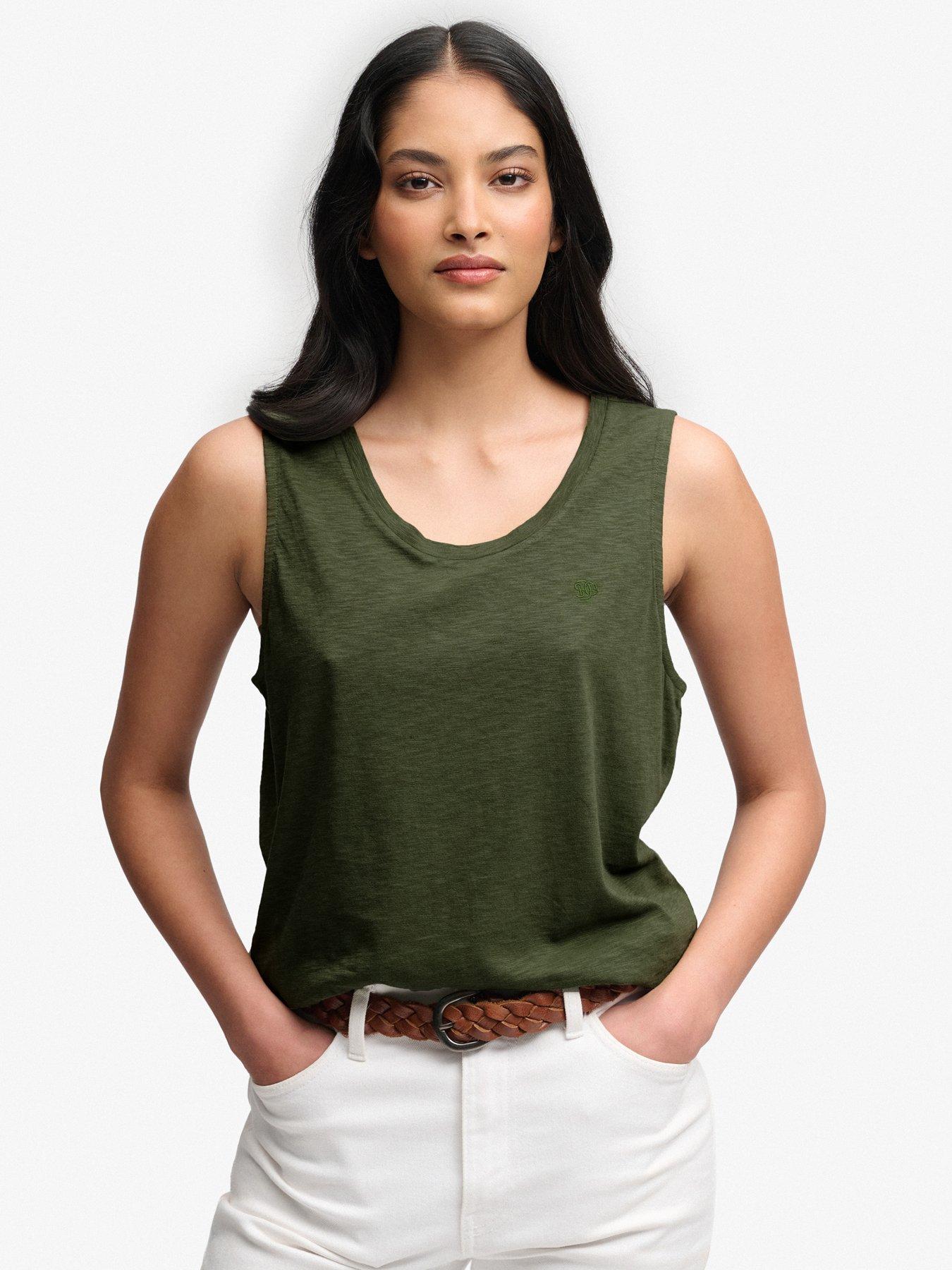 Image 1 of 6 of Superdry Scoop Neck Tank