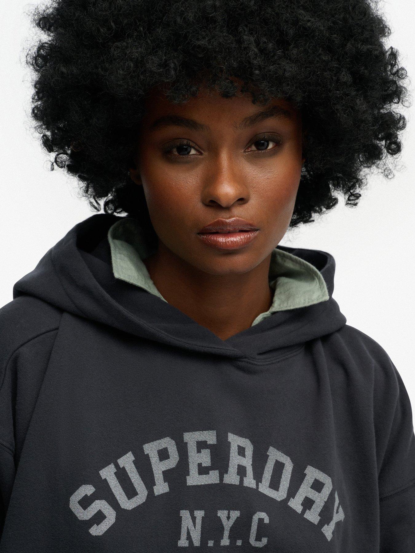  image of superdry-athletic-essentials-relaxed-hoodie-blue
