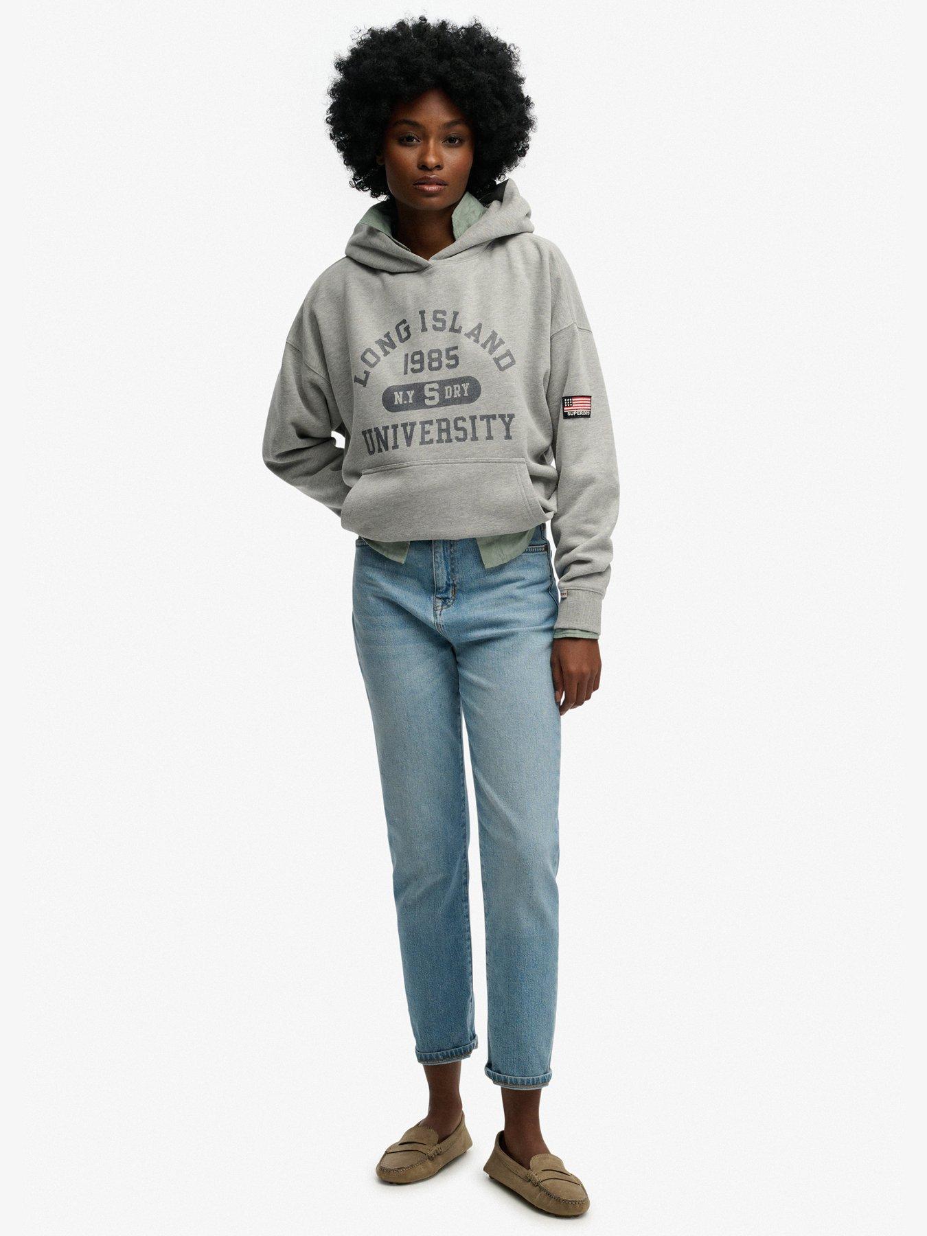  image of superdry-athletic-essentials-relaxed-hoodie-grey