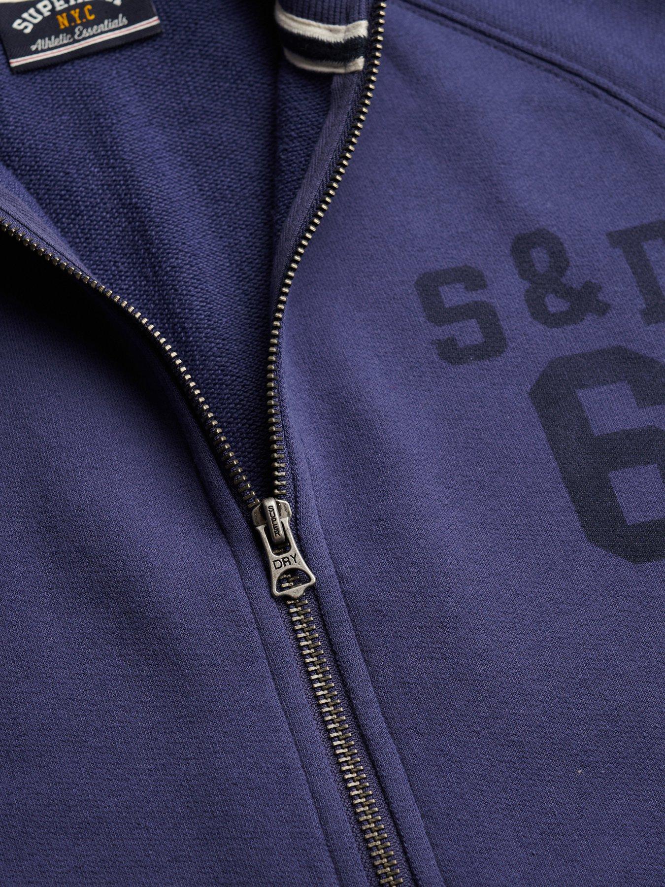  image of superdry-athletic-essentials-zip-through-track-top-blue