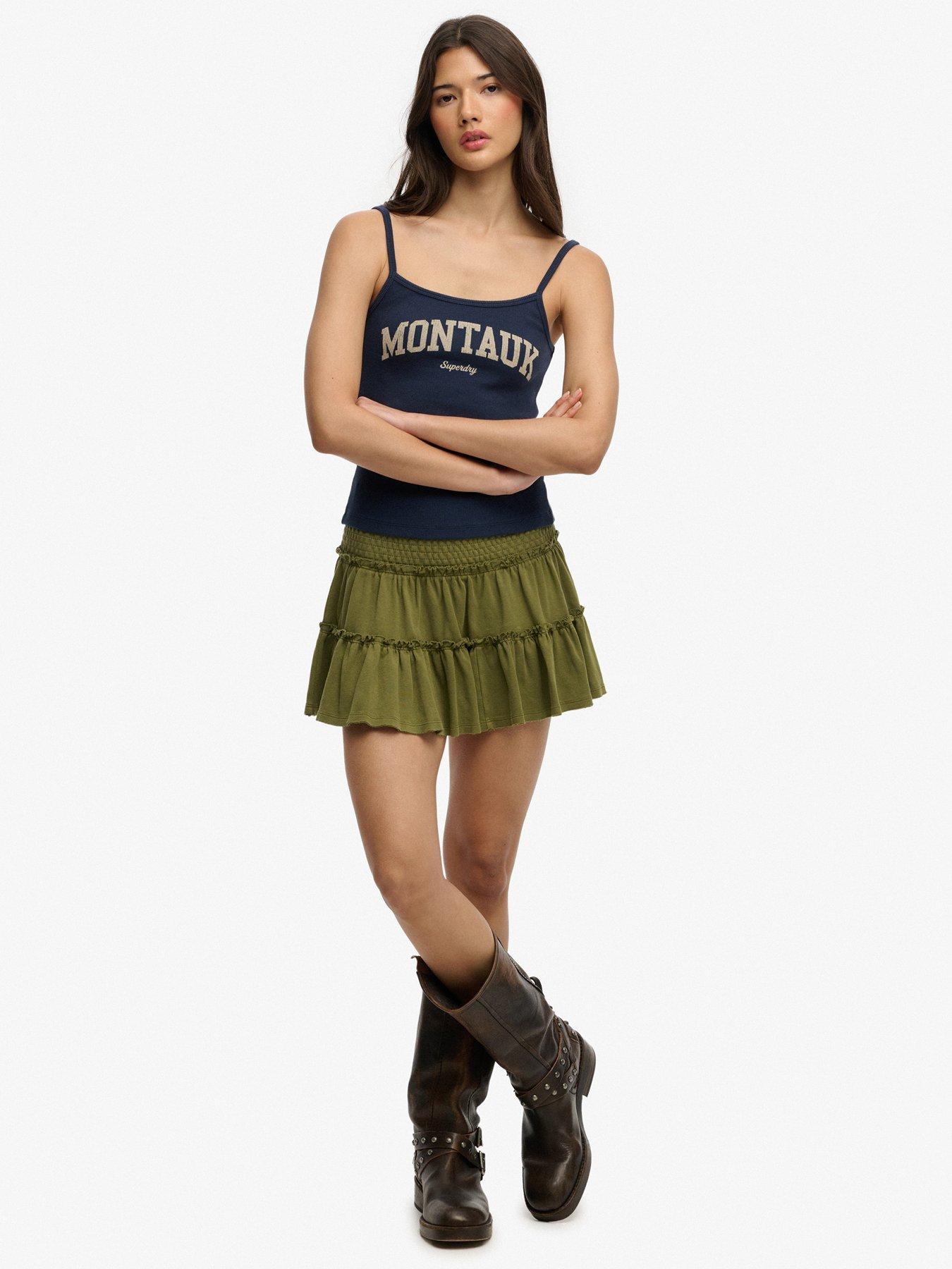  image of superdry-athletic-essentials-graphic-print-cami-top-blue