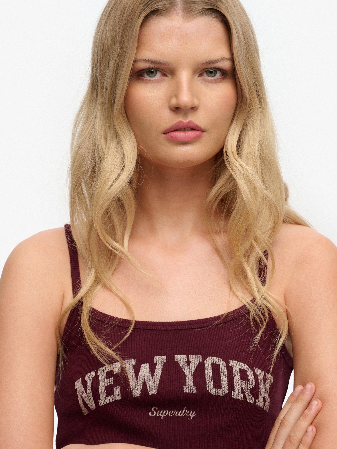  image of superdry-athletic-essentials-graphic-print-cami-top-burgundy