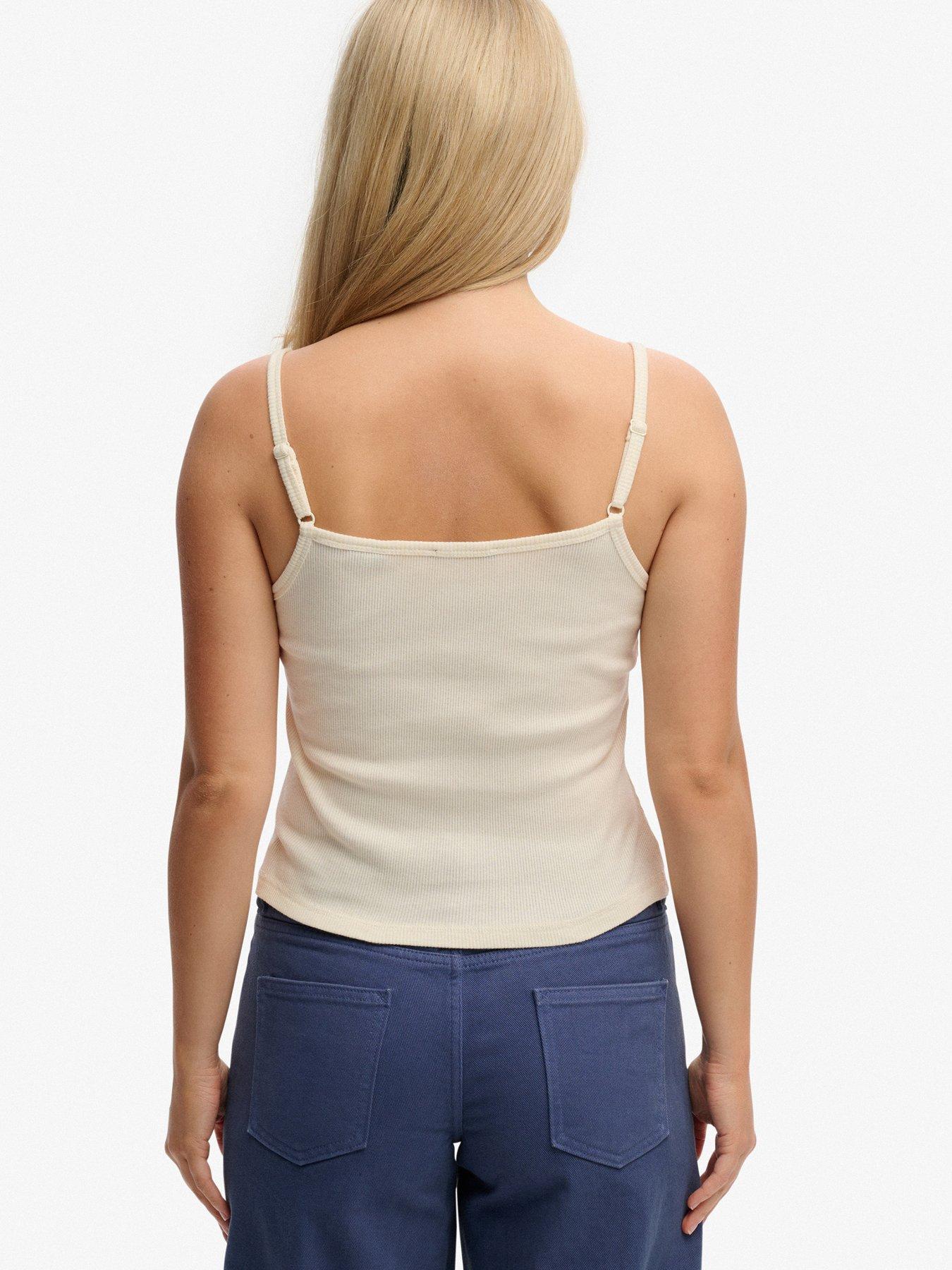 stillFront image of superdry-athletic-embroider-button-cami-top-white