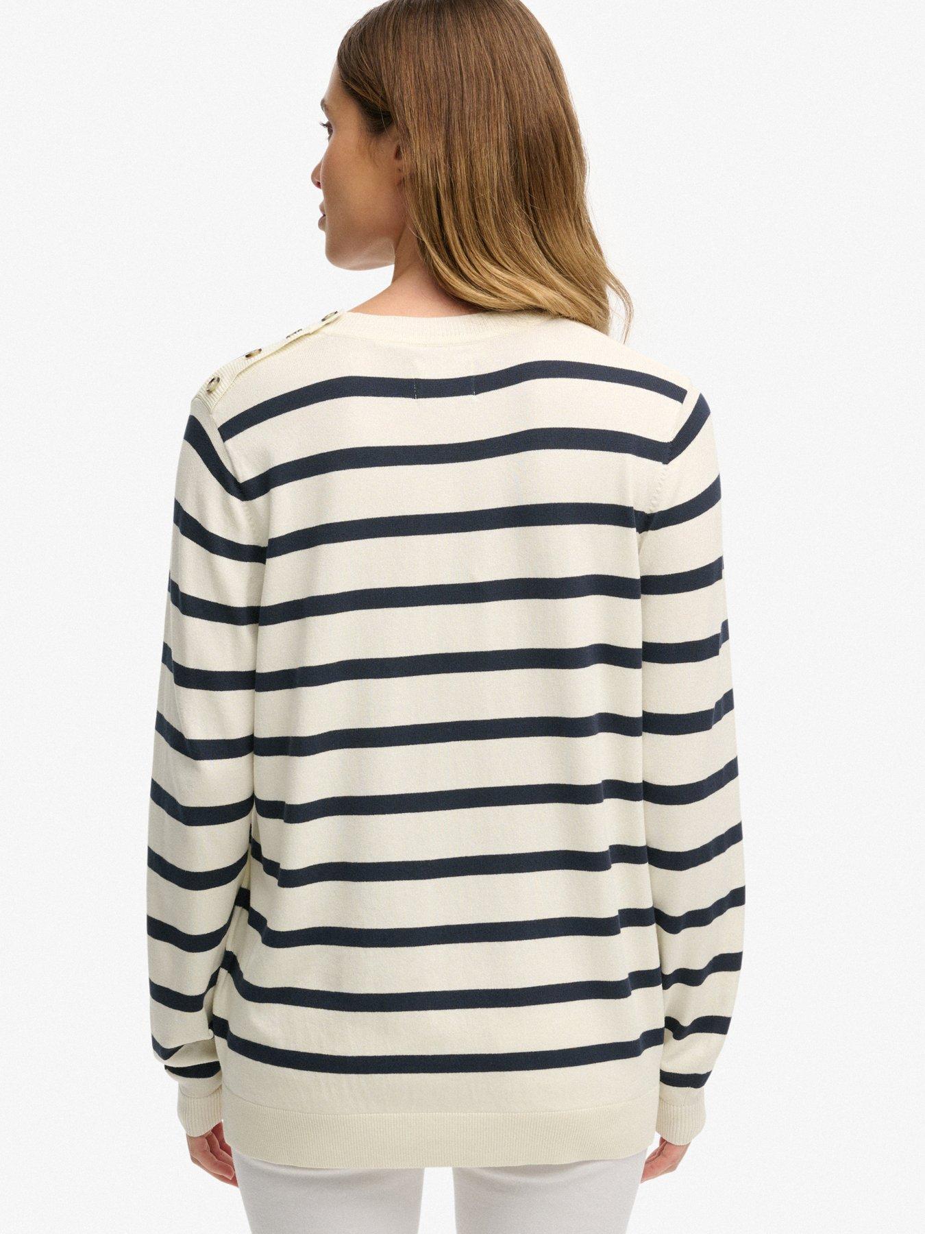 Image 2 of 5 of Superdry Lightweight Essential Jumper - Cream