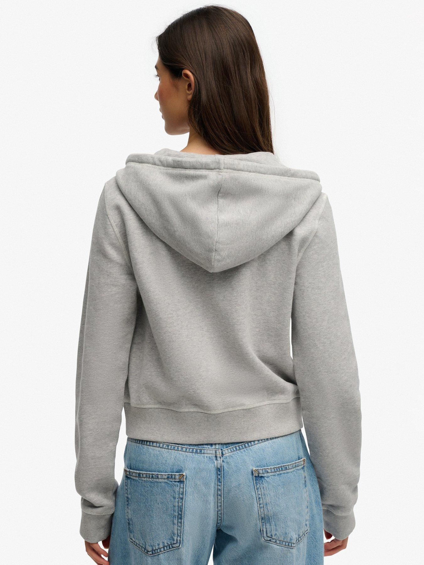  image of superdry-athletic-essentials-relaxed-crop-zip-hoodie-grey