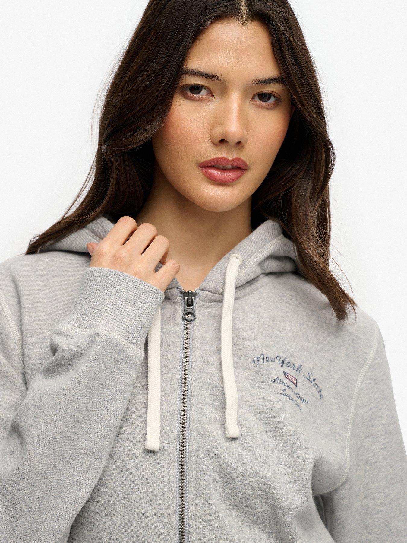  image of superdry-athletic-essentials-relaxed-crop-zip-hoodie-grey