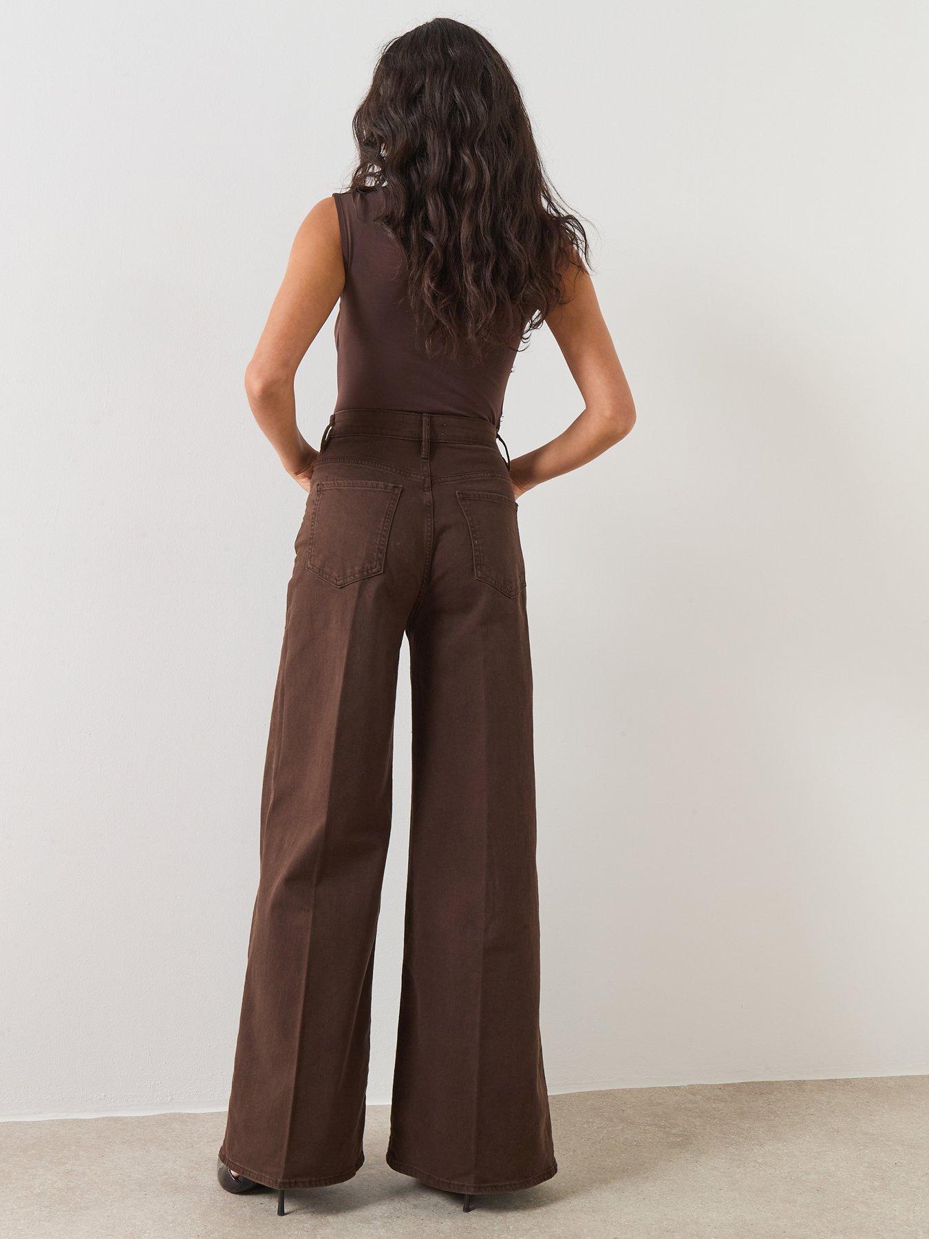  image of mango-jeans-elise-brown