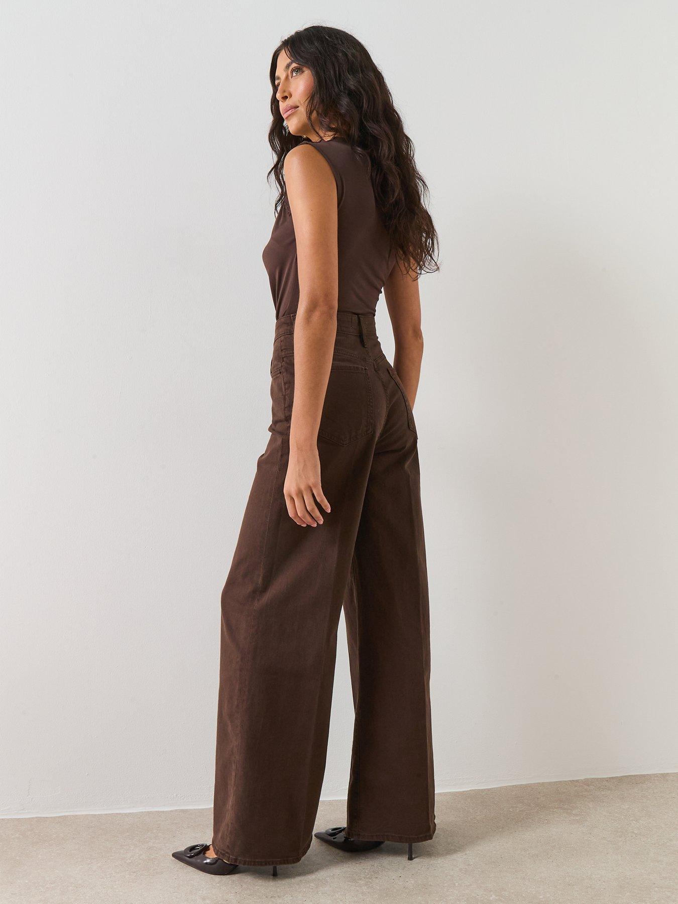  image of mango-jeans-elise-brown