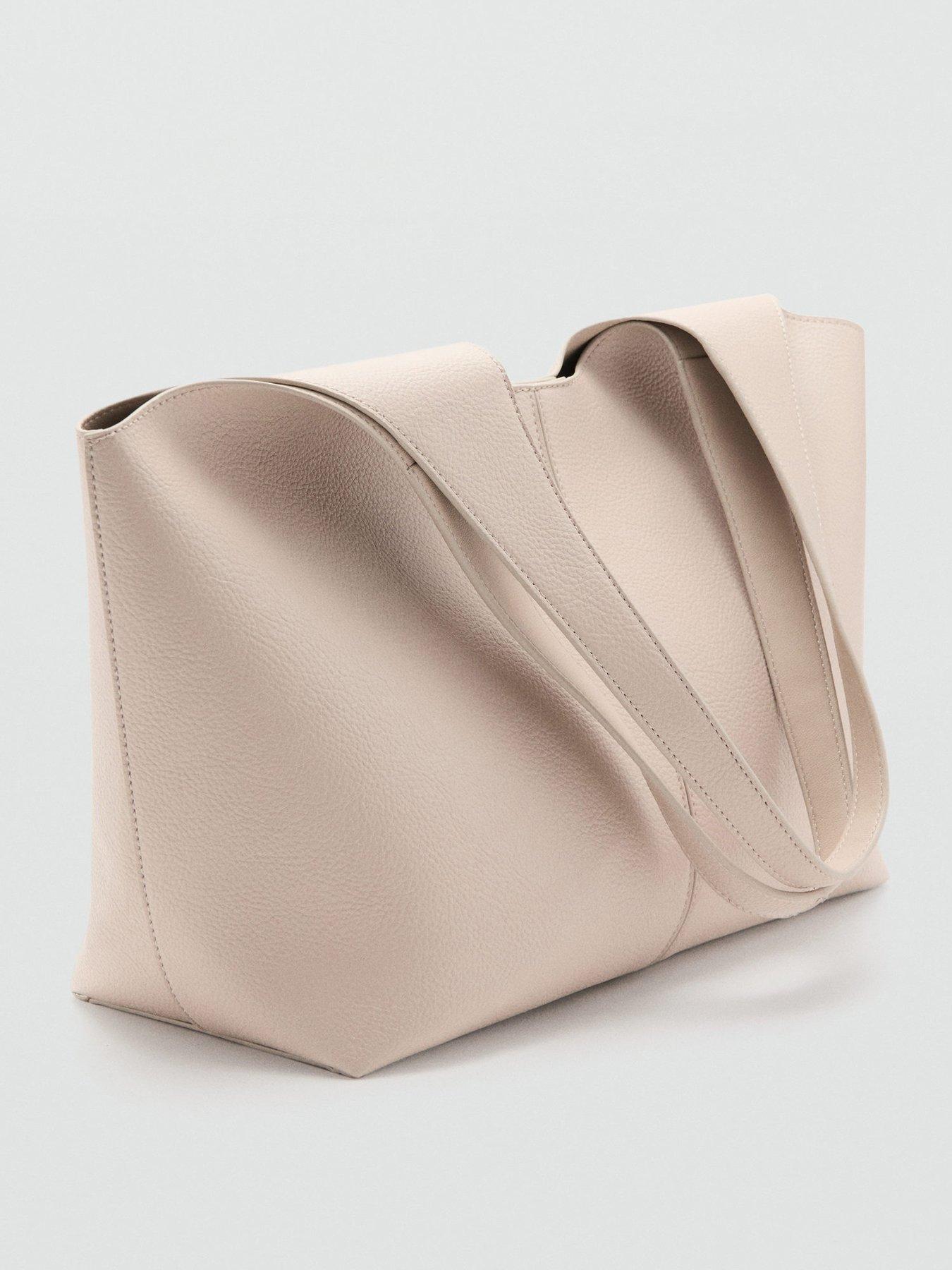 stillFront image of mango-large-shopper-bag-cream