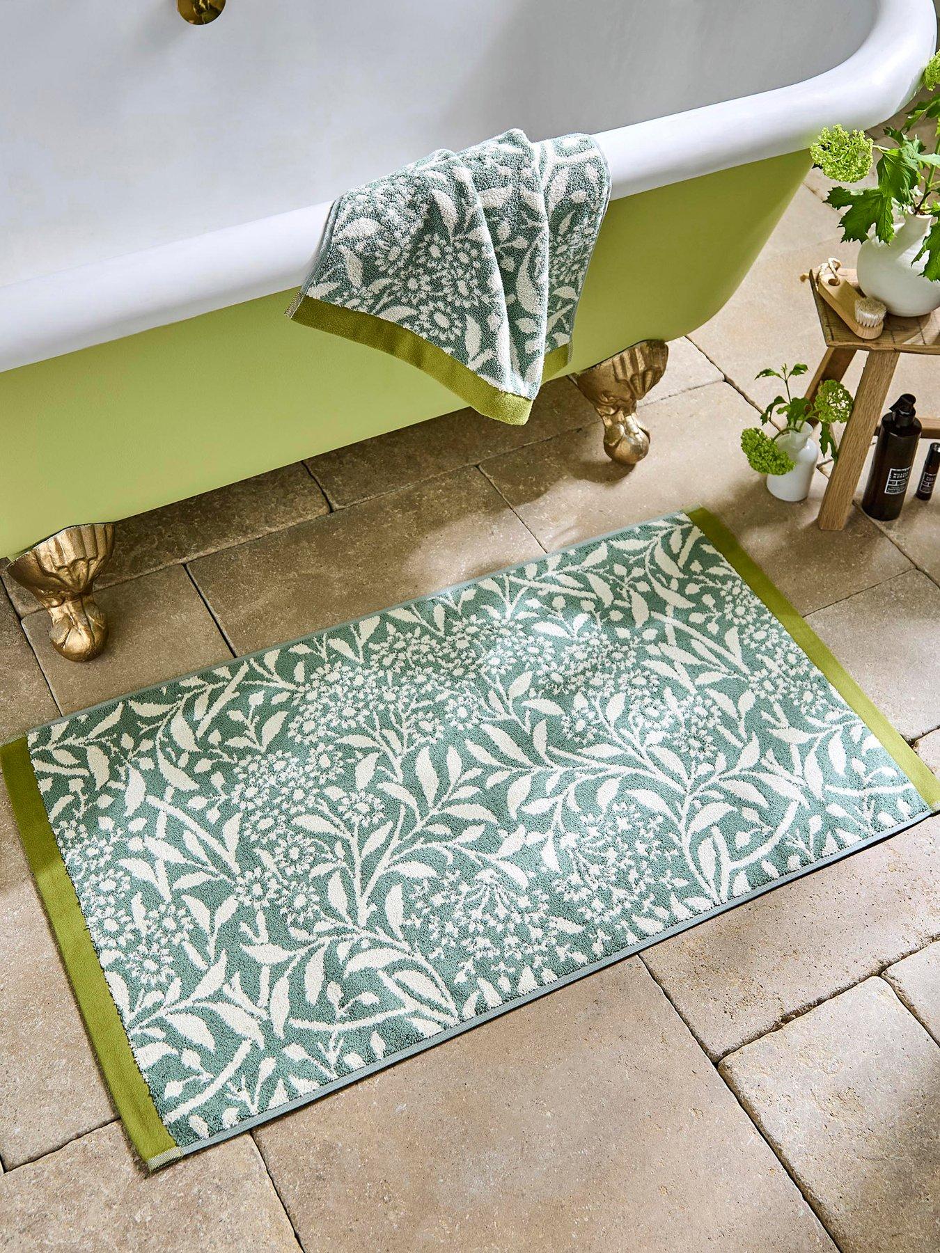 William Morris at Home Michaelmas Daisy 100% Cotton 50x90cm Bath Mat