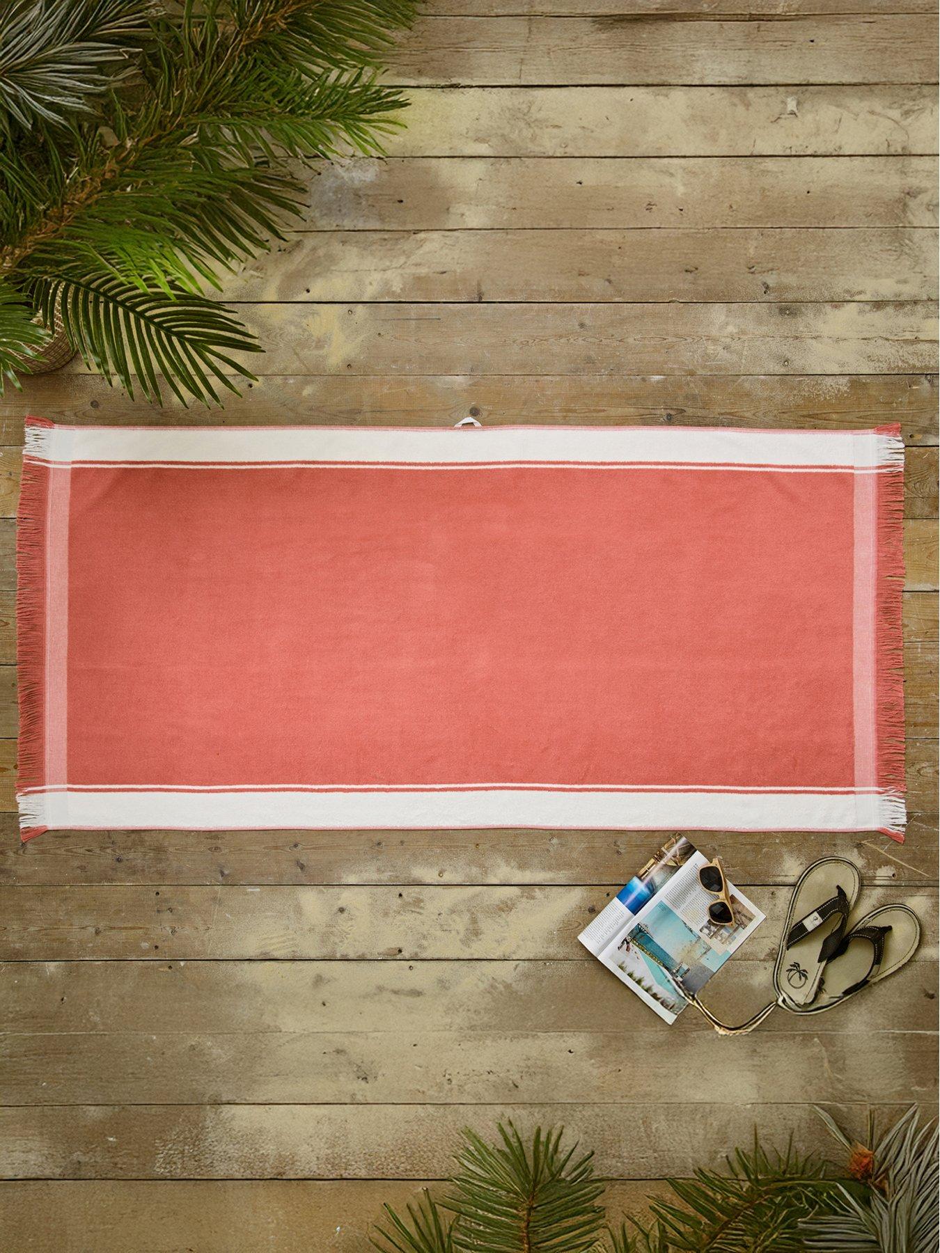 Deyongs Lyndon Shoreline Stripe Beach Towel Stone