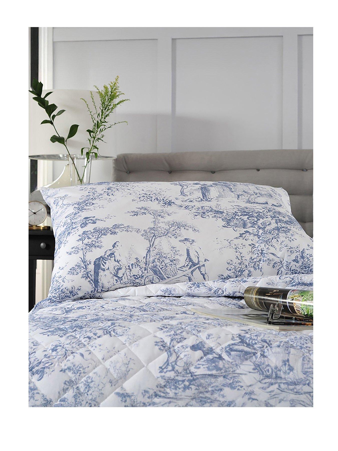The Lyndon Co Tlc 2021 Toile Housewife Pillowcase Pair Blue