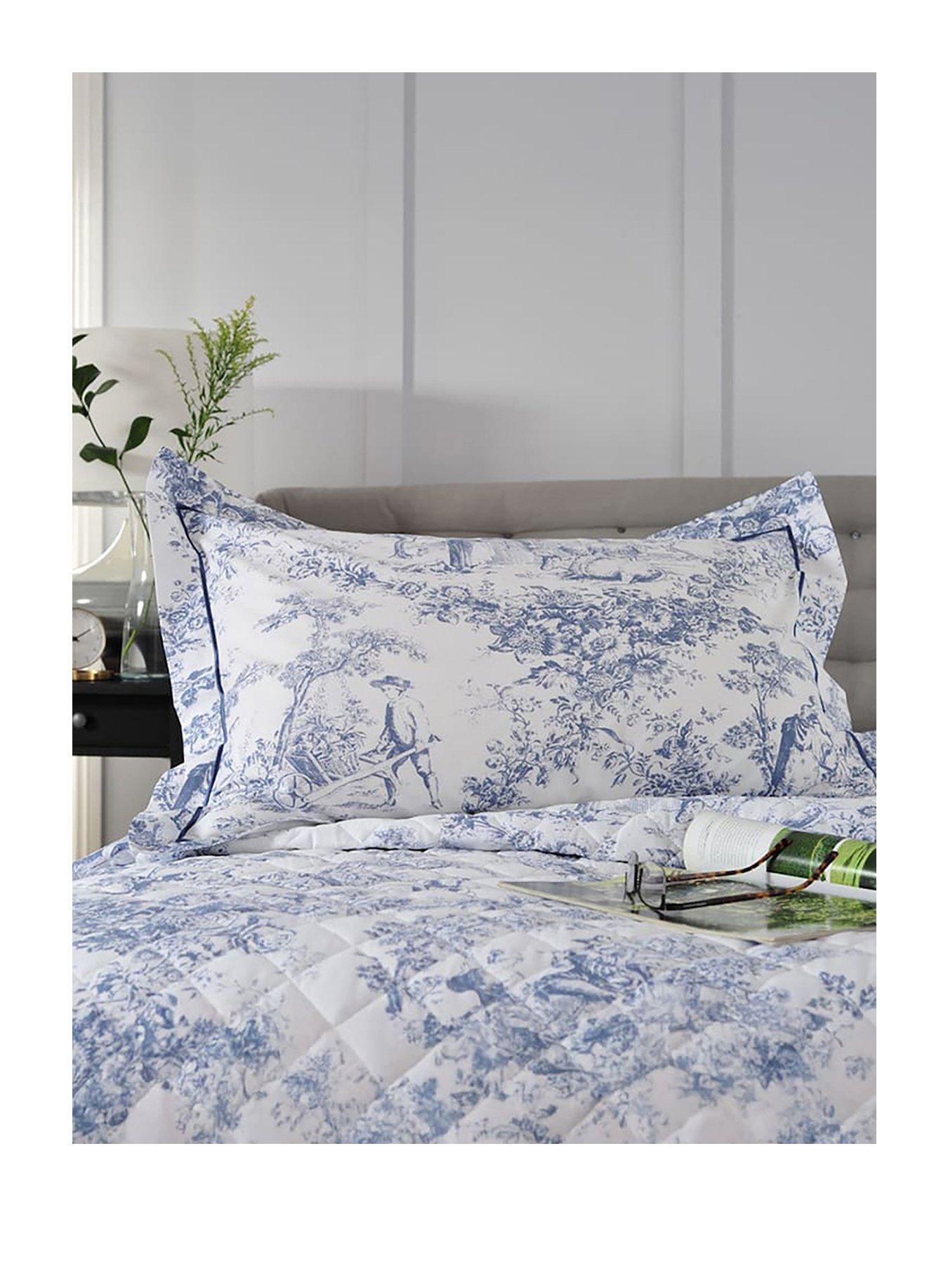 The Lyndon Co Toile Pillowsham Pair Blue