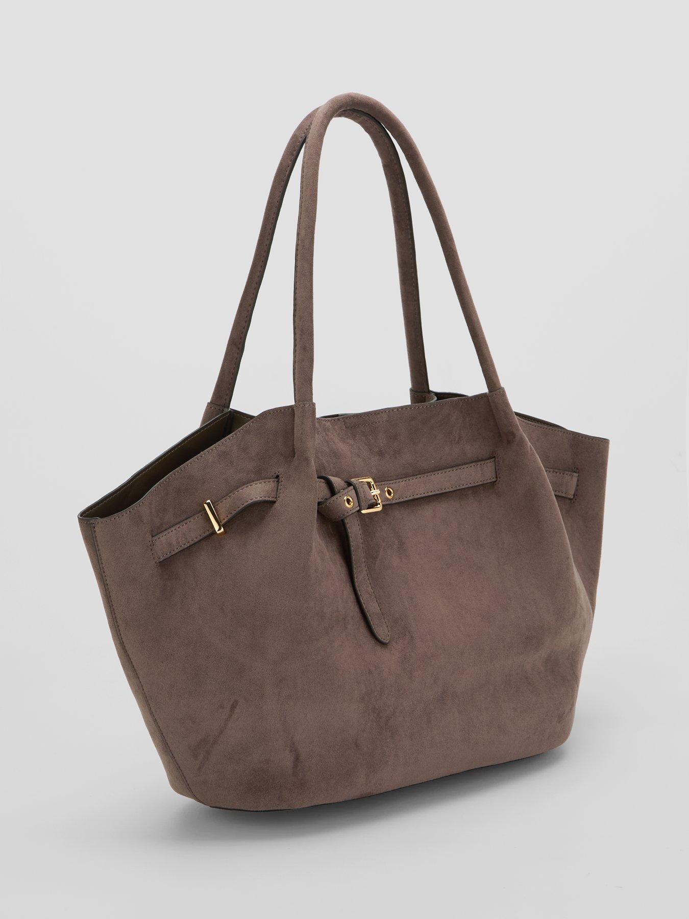 Image 2 of 6 of The Very Collection Belt Trim Winged Tote Bag