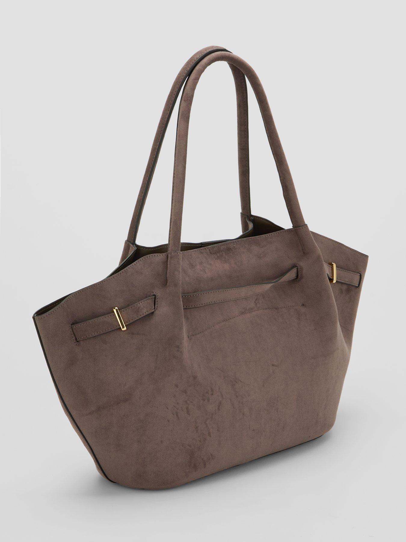 Image 4 of 6 of The Very Collection Belt Trim Winged Tote Bag