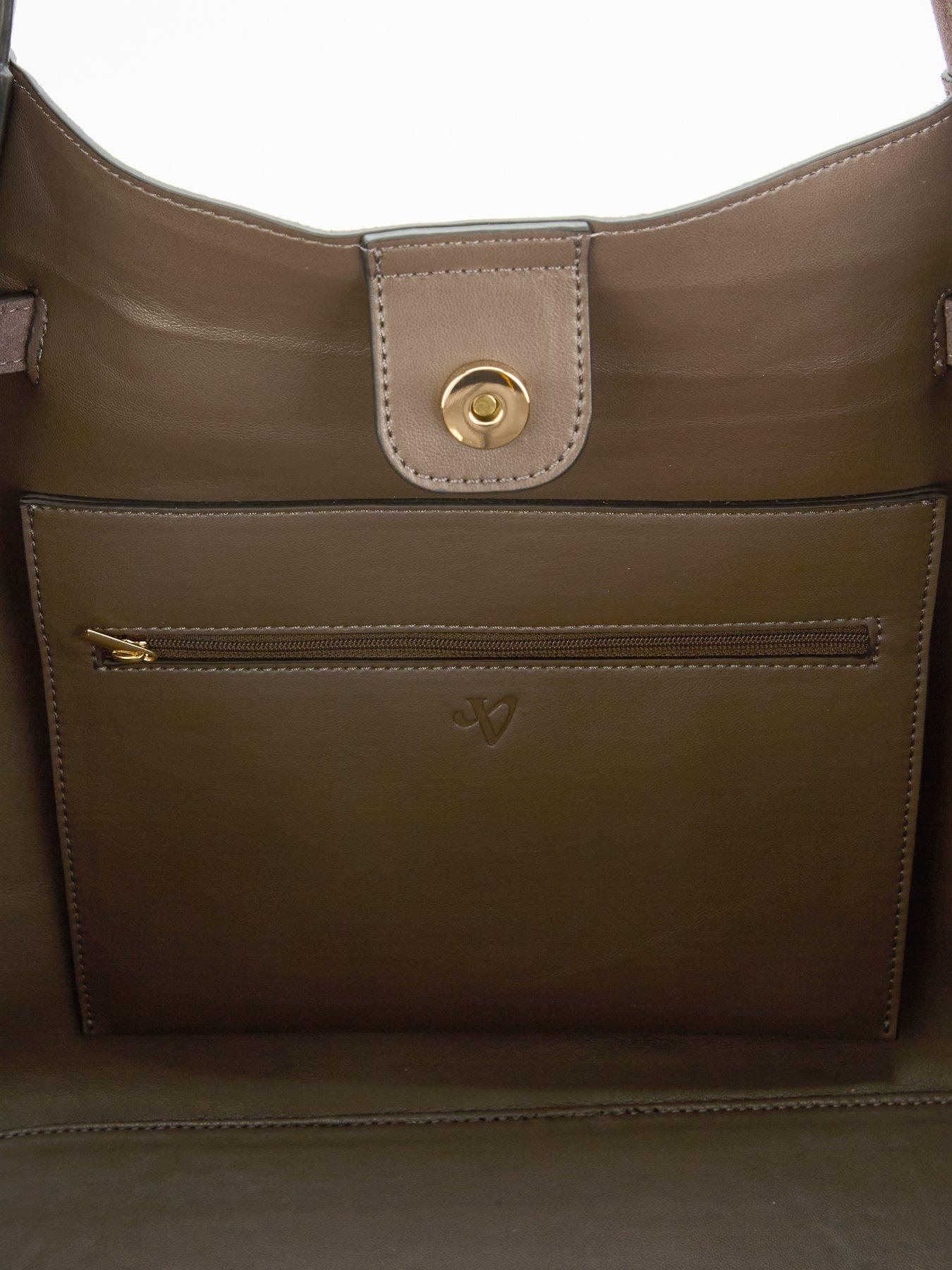 Image 6 of 6 of The Very Collection Belt Trim Winged Tote Bag