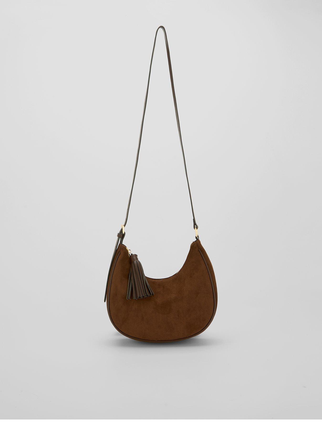 Image 1 of 6 of The Very Collection Tassle Trim Crossbody Bag