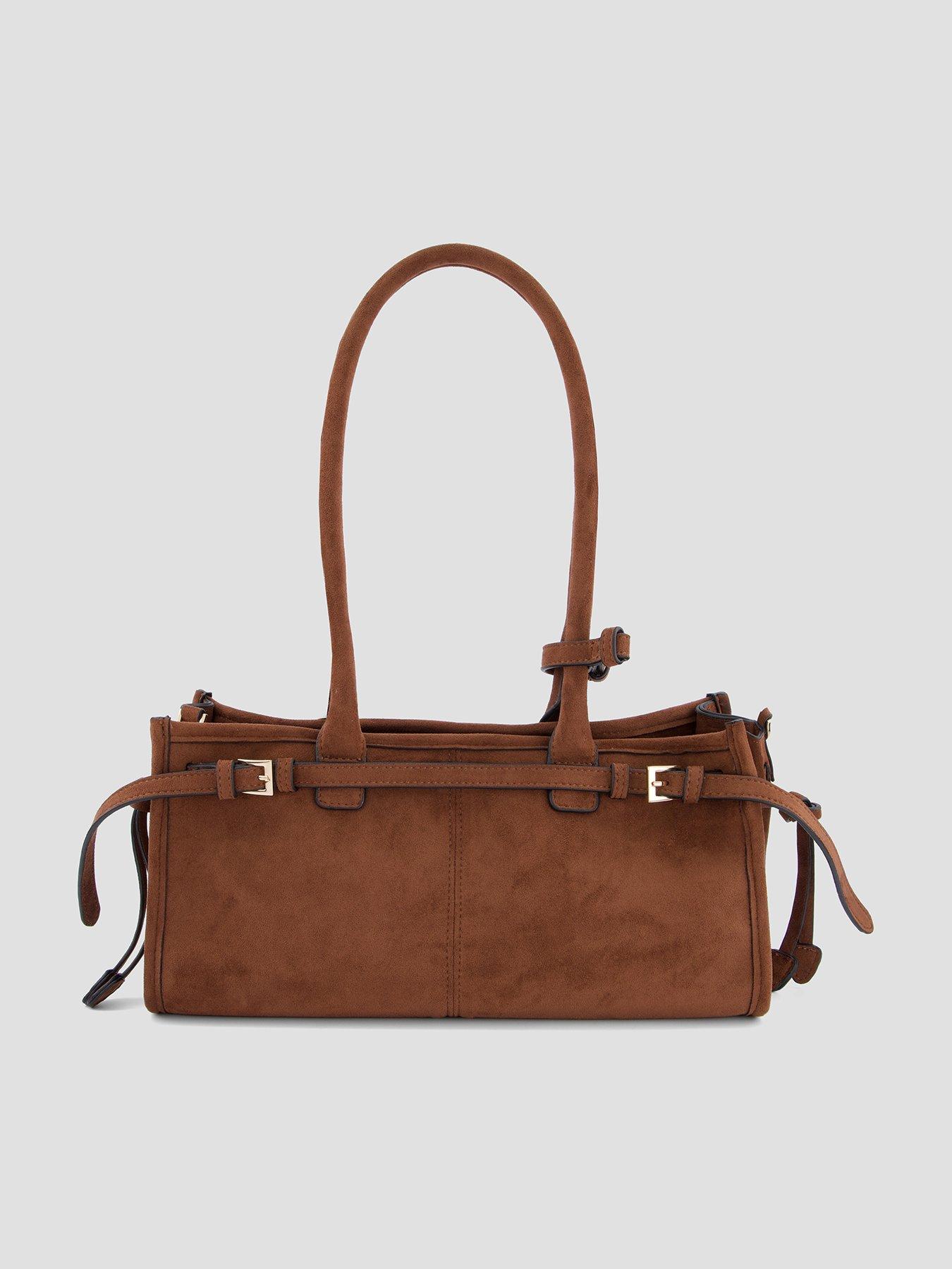  image of the-very-collection-east-west-rectangular-handbag-brown