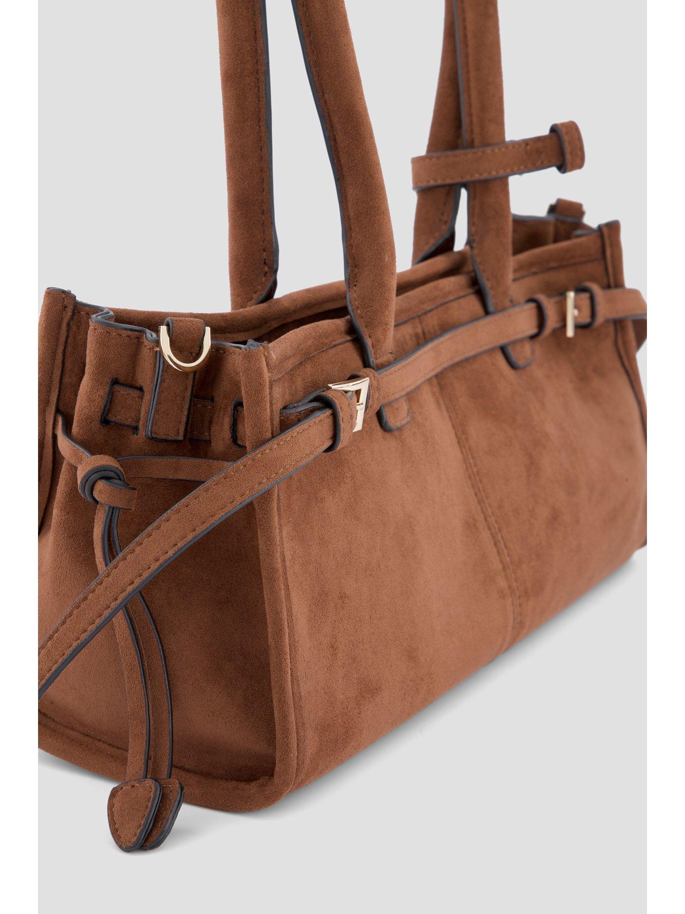  image of the-very-collection-east-west-rectangular-handbag-brown