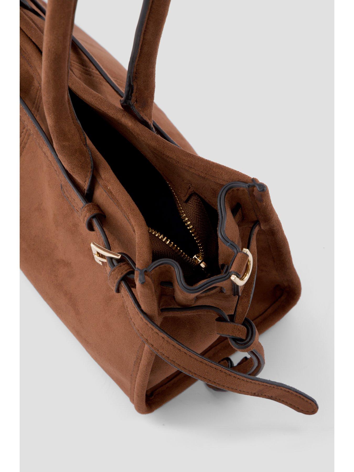  image of the-very-collection-east-west-rectangular-handbag-brown