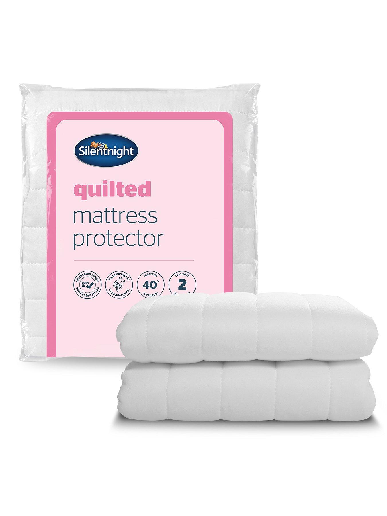 front image of silentnight-quilted-small-double-mattress-protector