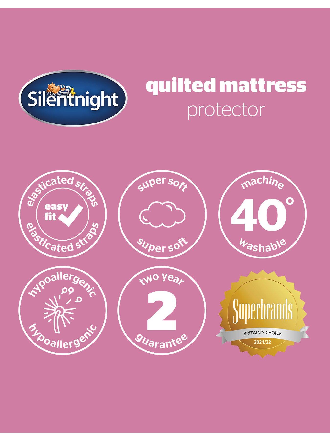 Image 7 of 7 of Silentnight Quilted Small Double Mattress Protector