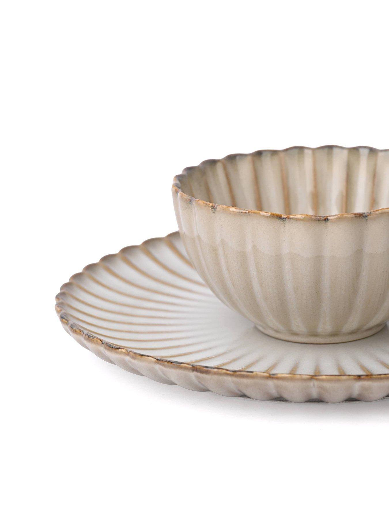  image of waterside-12pc-cream-petal-dinner-set